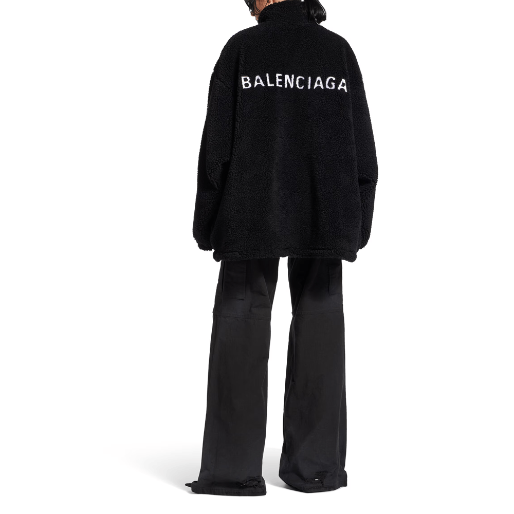 Balenciaga Balenciaga Logo Fleece Jacket Size 34 Size XS / US 0-2 / IT 36-38 - 7 Thumbnail