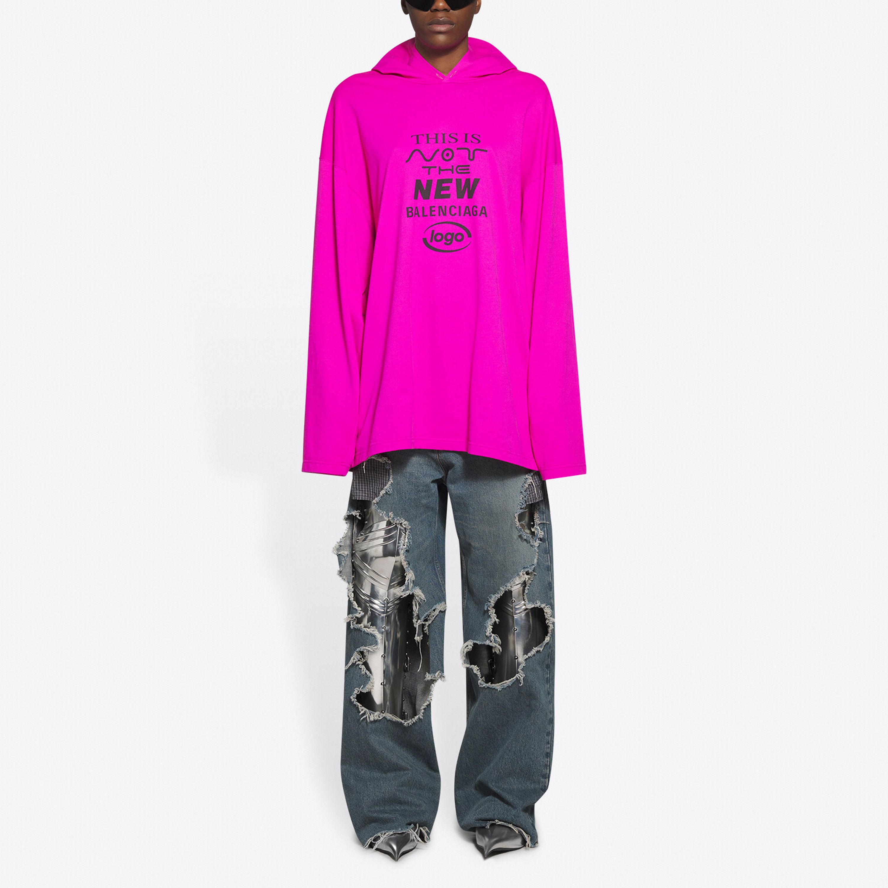 Balenciaga Balenciaga This Is Not The New Logo Hoodie Size S Size US S / EU 44-46 / 1 - 11 Thumbnail