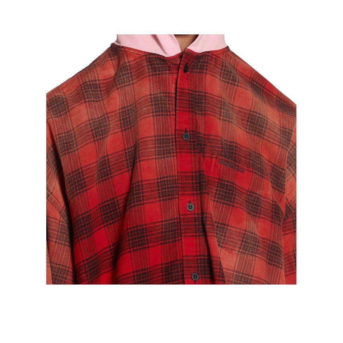 Balenciaga Balenciaga Plaid Hooded Flannel Shirt Size S Size US S / EU 44-46 / 1 - 12 Thumbnail