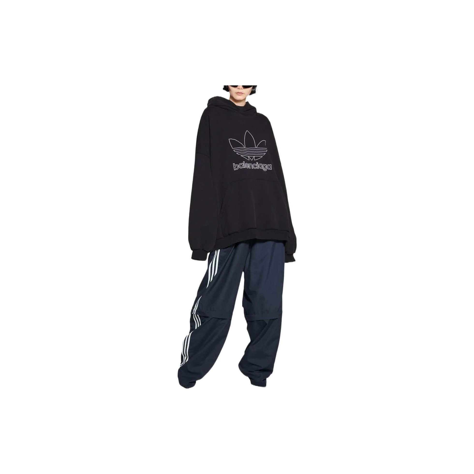 Balenciaga Balenciaga x Adidas Logo Hoodie Size XXL Size US XXL / EU 58 / 5 - 5 Thumbnail
