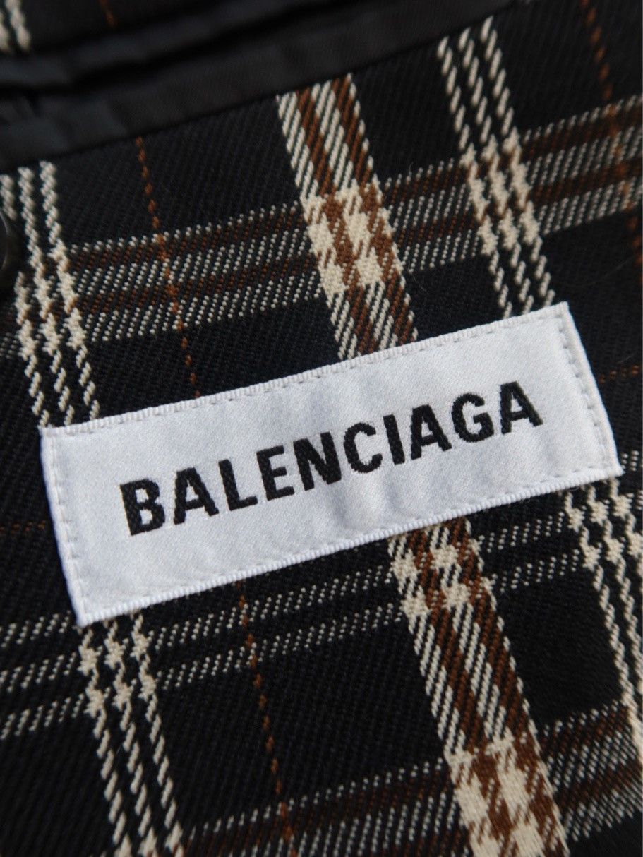Balenciaga Balenciaga Plaid Blazer Size 34 Size XS / US 0-2 / IT 36-38 - 3 Thumbnail