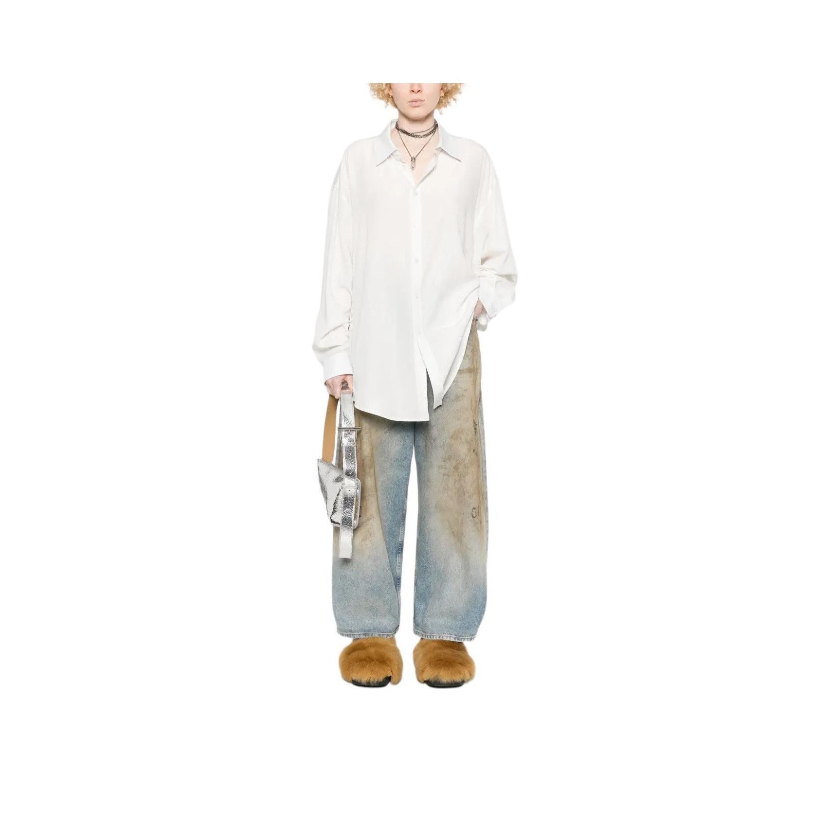 Balenciaga Balenciaga Embroidered Button Up Shirt Size 34 Size XS / US 0-2 / IT 36-38 - 5 Thumbnail