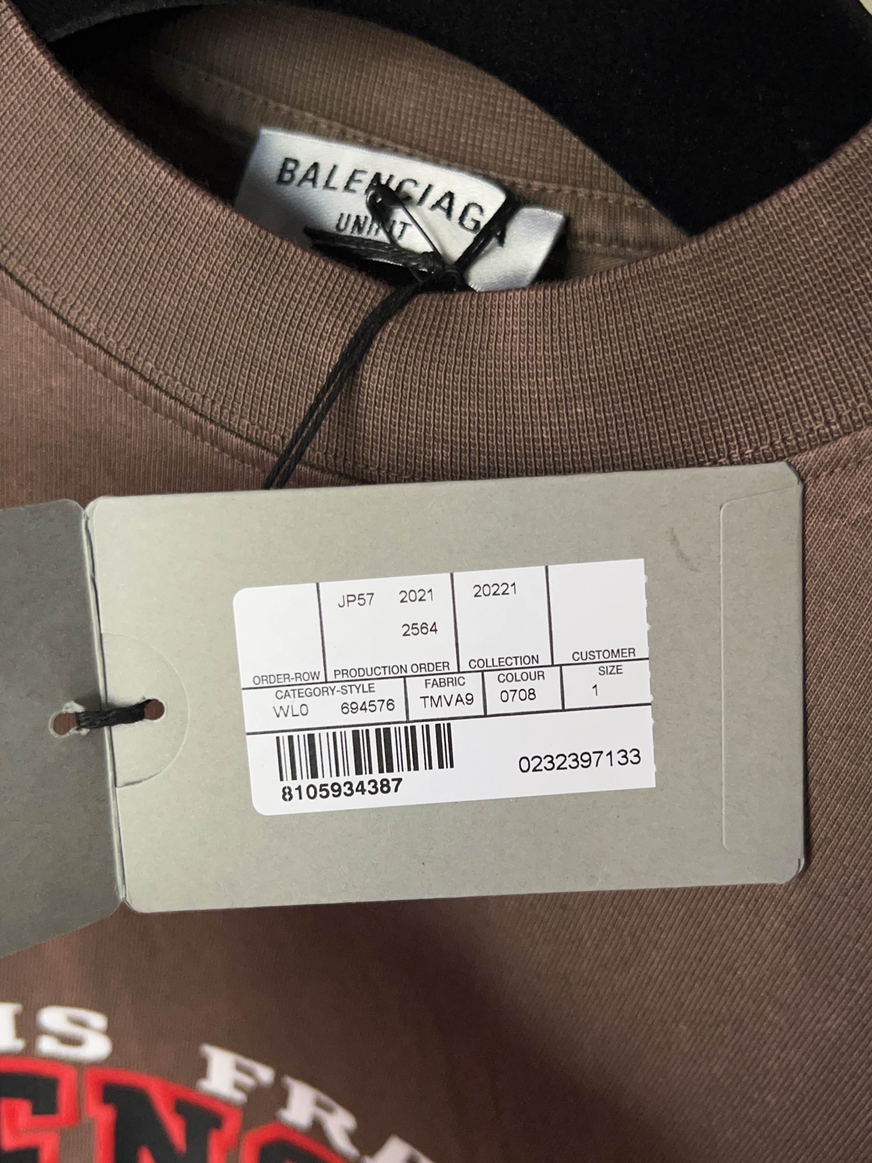 Balenciaga Balenciaga Paris Logo T-Shirt Size 1 Size US S / EU 44-46 / 1 - 5 Thumbnail