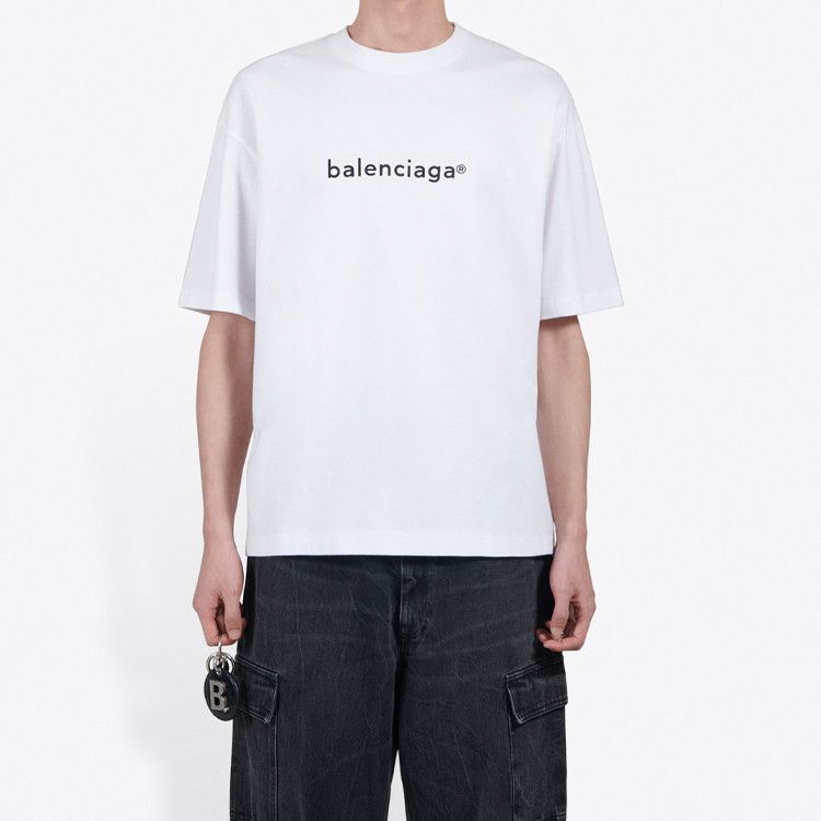 Balenciaga Balenciaga Logo Print T-Shirt White Size XXS Size US XXS / EU 40 - 8 Thumbnail