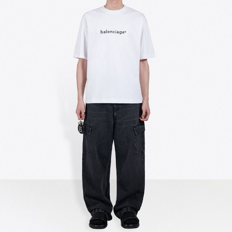 Balenciaga Balenciaga Logo Print T-Shirt White Size XXS Size US XXS / EU 40 - 10 Thumbnail