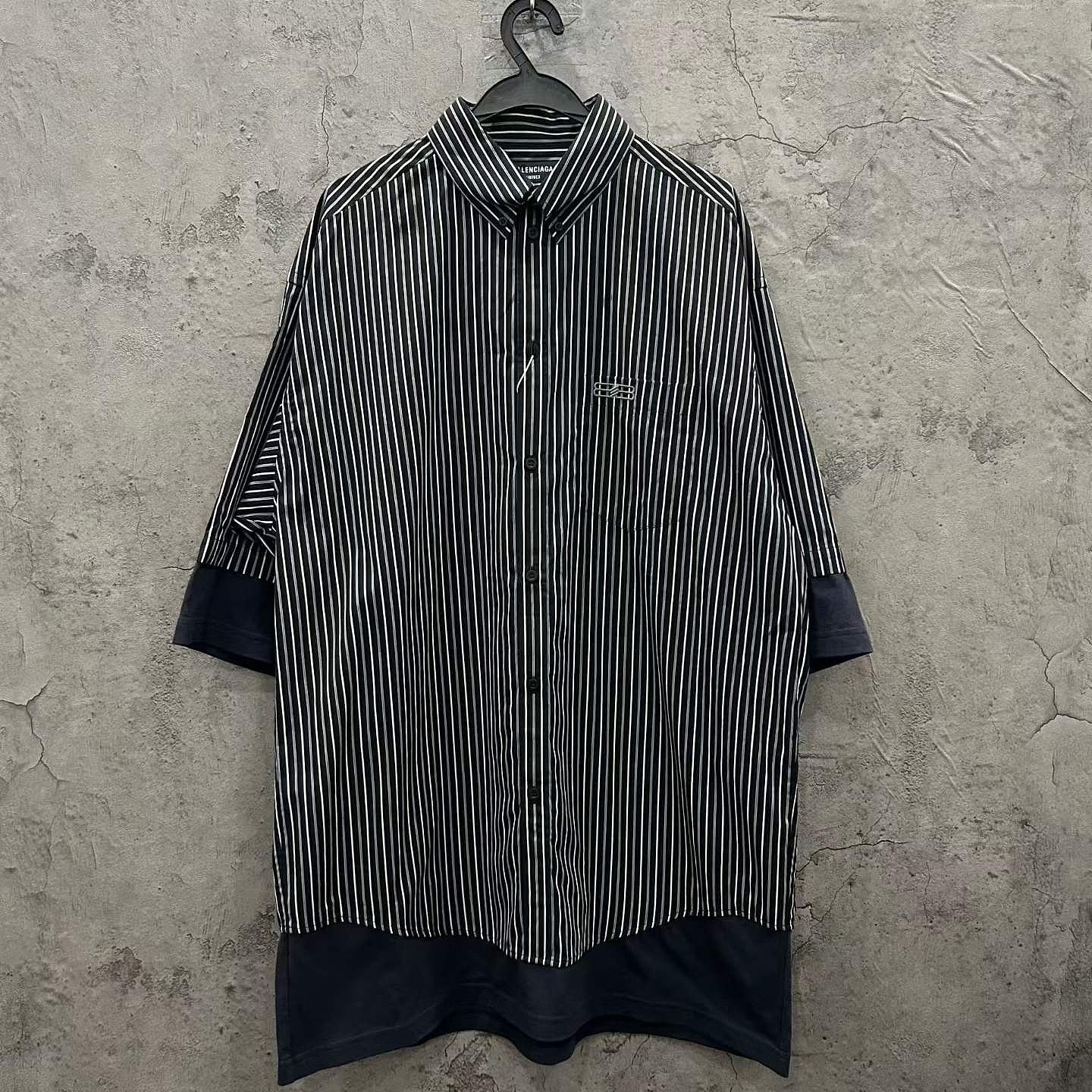 Balenciaga Balenciaga Striped Button Up Shirt Size 38 Size US S / EU 44-46 / 1 - 6 Thumbnail