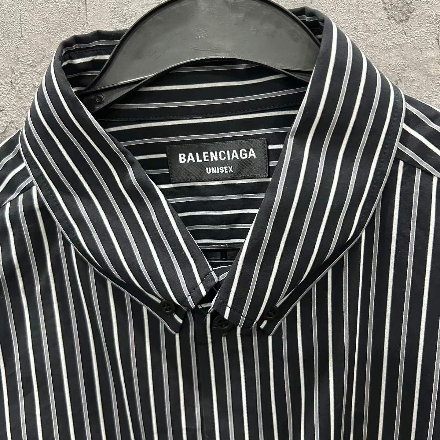 Balenciaga Balenciaga Striped Button Up Shirt Size 38 Size US S / EU 44-46 / 1 - 3 Thumbnail