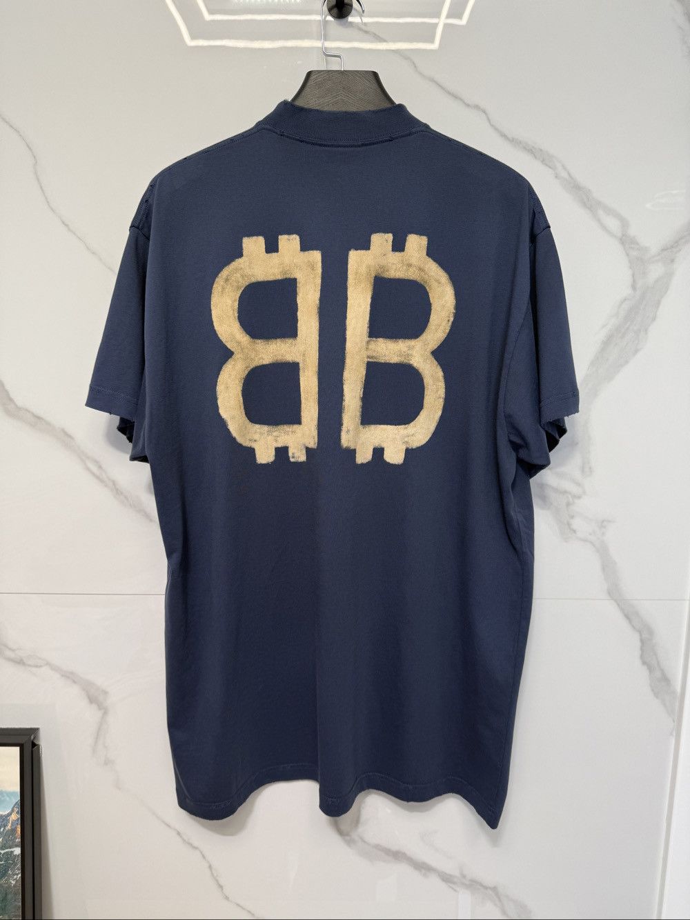 Balenciaga Balenciaga Crypto Logo T-Shirt Size S Size US S / EU 44-46 / 1 - 2 Thumbnail