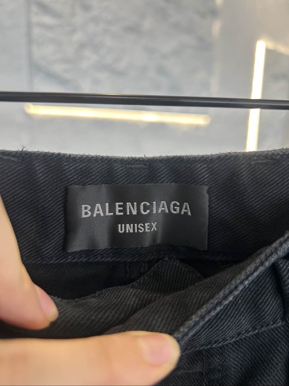 Balenciaga Balenciaga Black Wide-Leg Denim Jeans Size S Size US 30 / EU 46 - 3 Thumbnail