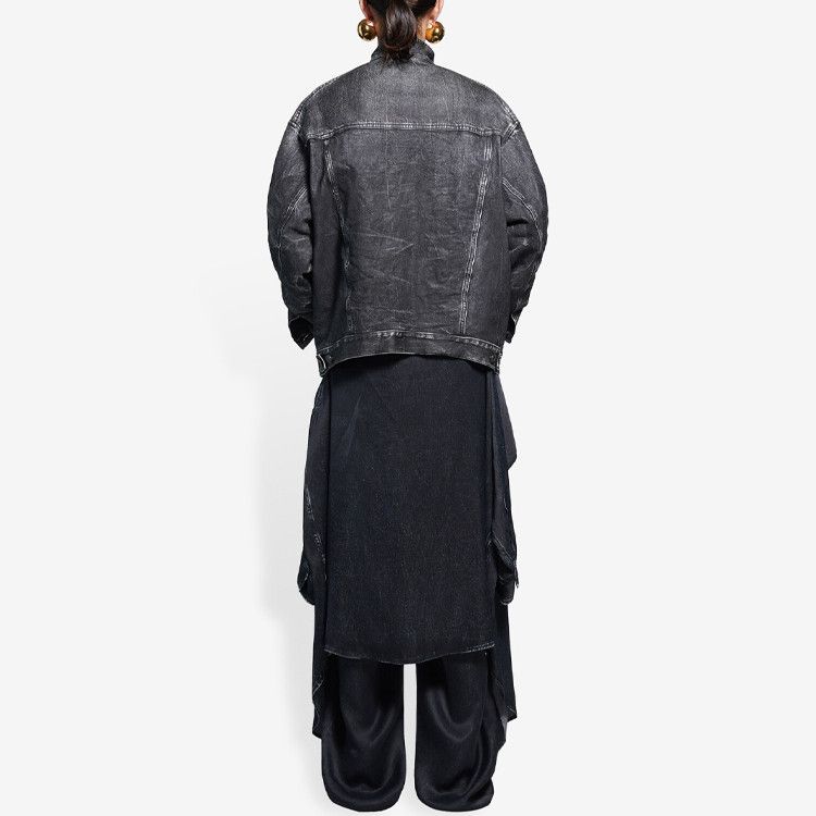 Balenciaga Balenciaga Printed Leather Jacket Size S Size US S / EU 44-46 / 1 - 7 Thumbnail