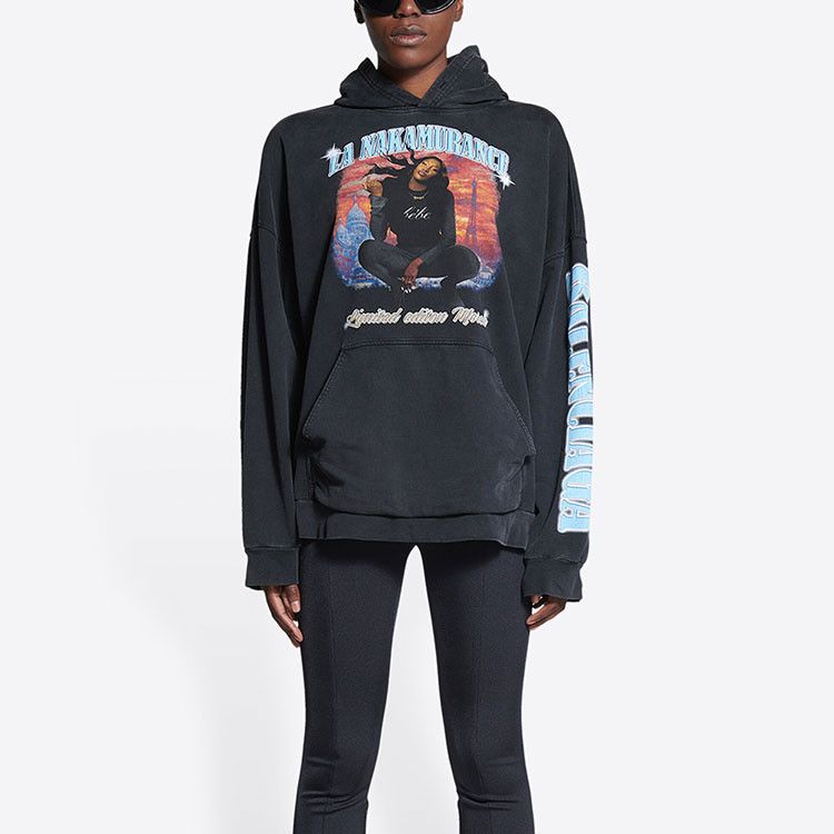 Balenciaga Balenciaga Music Aya Nakamura Graphic Hoodie Size M Size M / US 6-8 / IT 42-44 - 5 Thumbnail