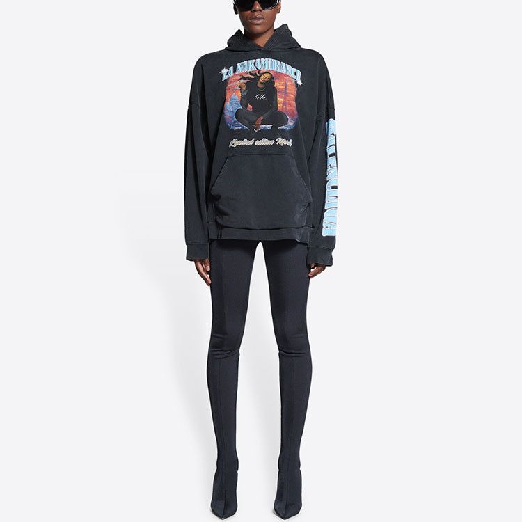 Balenciaga Balenciaga Music Aya Nakamura Graphic Hoodie Size M Size M / US 6-8 / IT 42-44 - 7 Thumbnail
