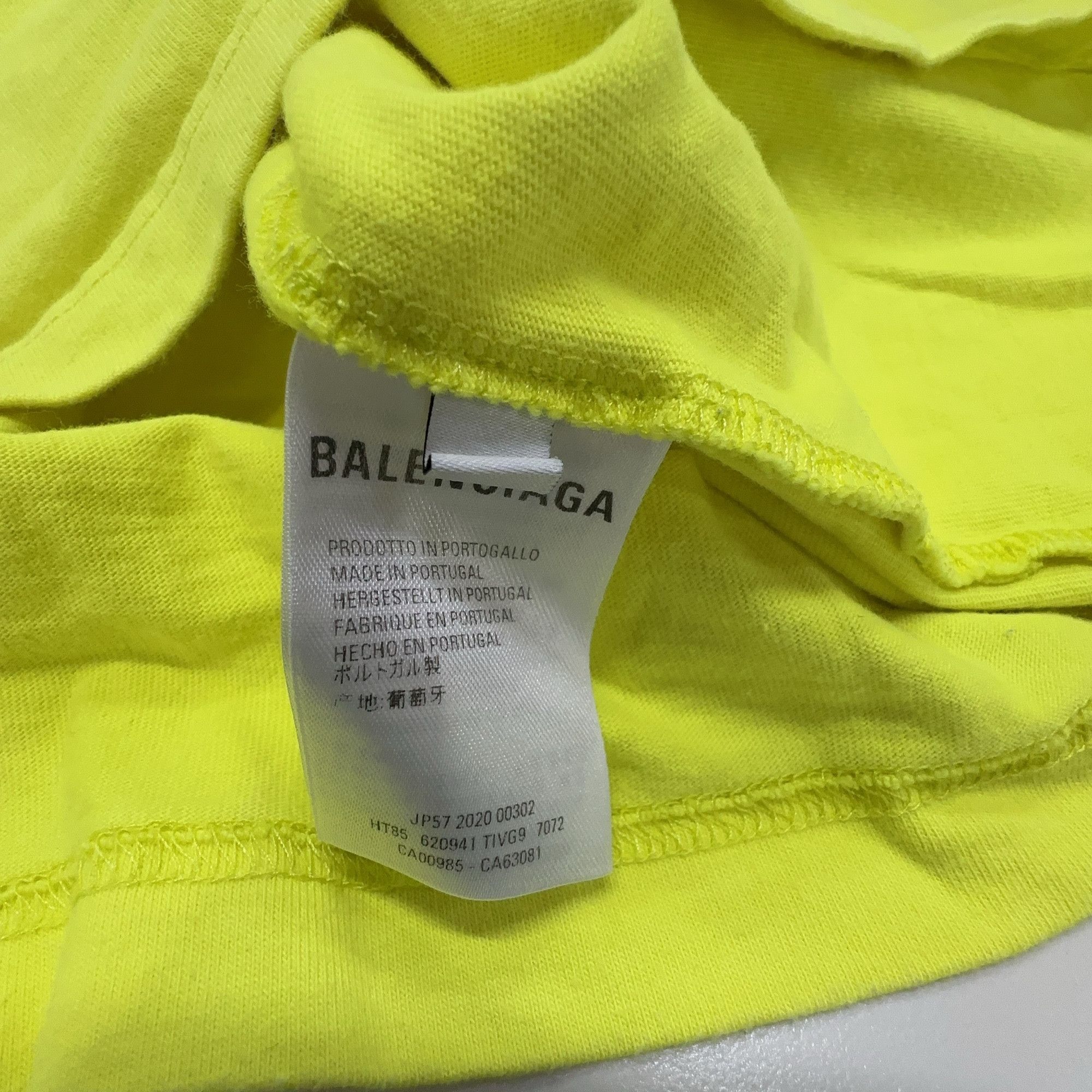 Balenciaga Balenciaga Yellow Crew T-Shirt Size S Size S / US 4 / IT 40 - 3 Thumbnail