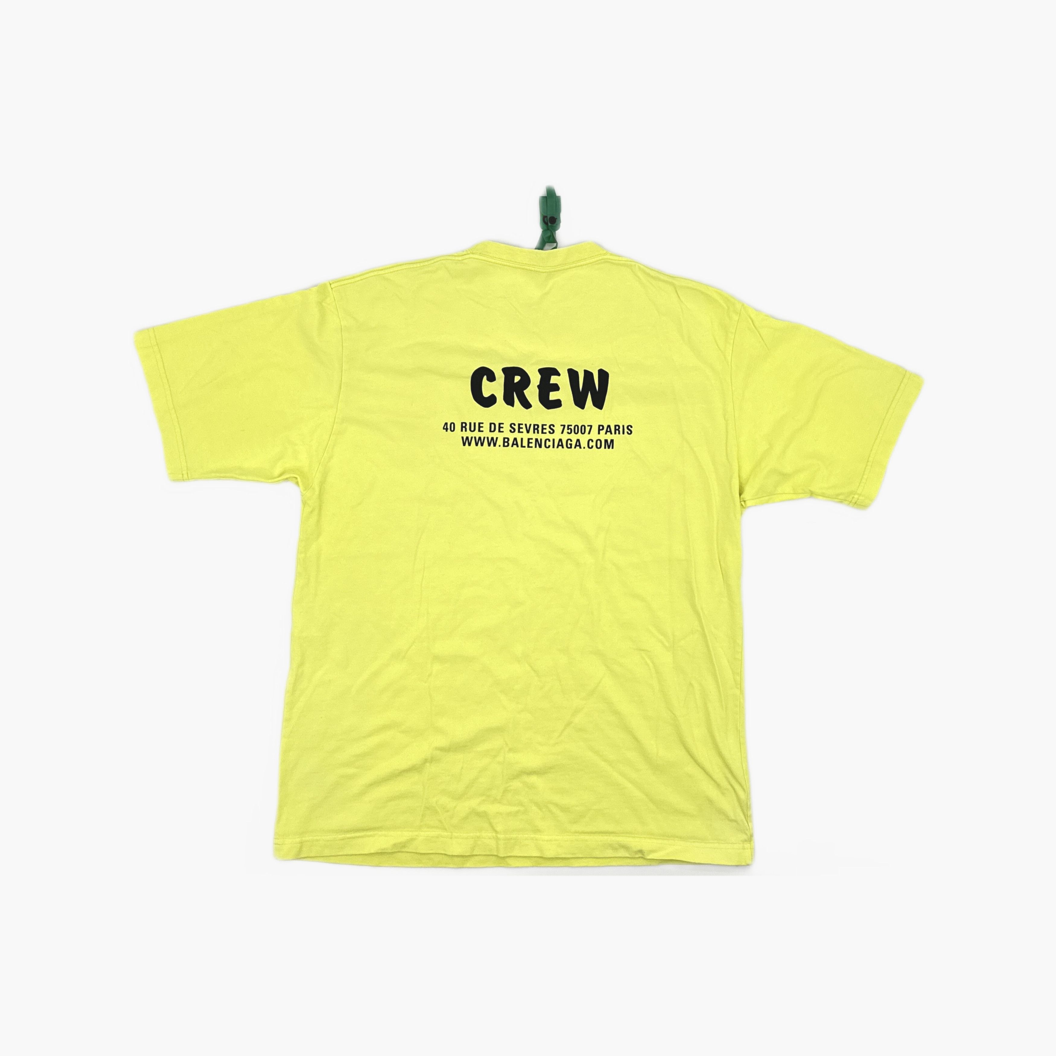 Balenciaga Balenciaga Yellow Crew T-Shirt Size S Size S / US 4 / IT 40 - 2 Thumbnail