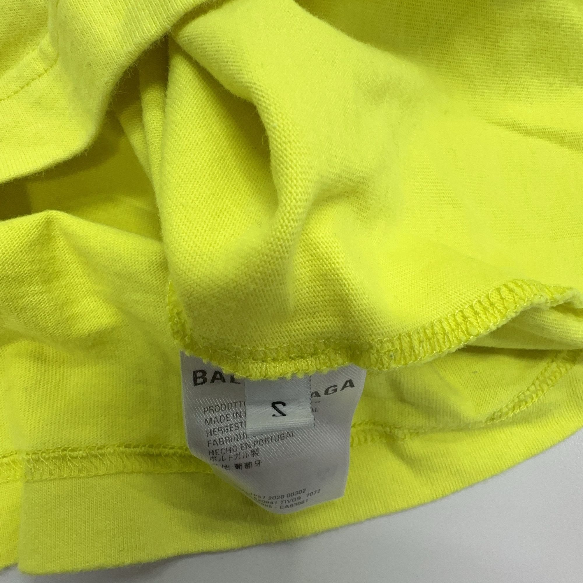 Balenciaga Balenciaga Yellow Crew T-Shirt Size S Size S / US 4 / IT 40 - 4 Thumbnail