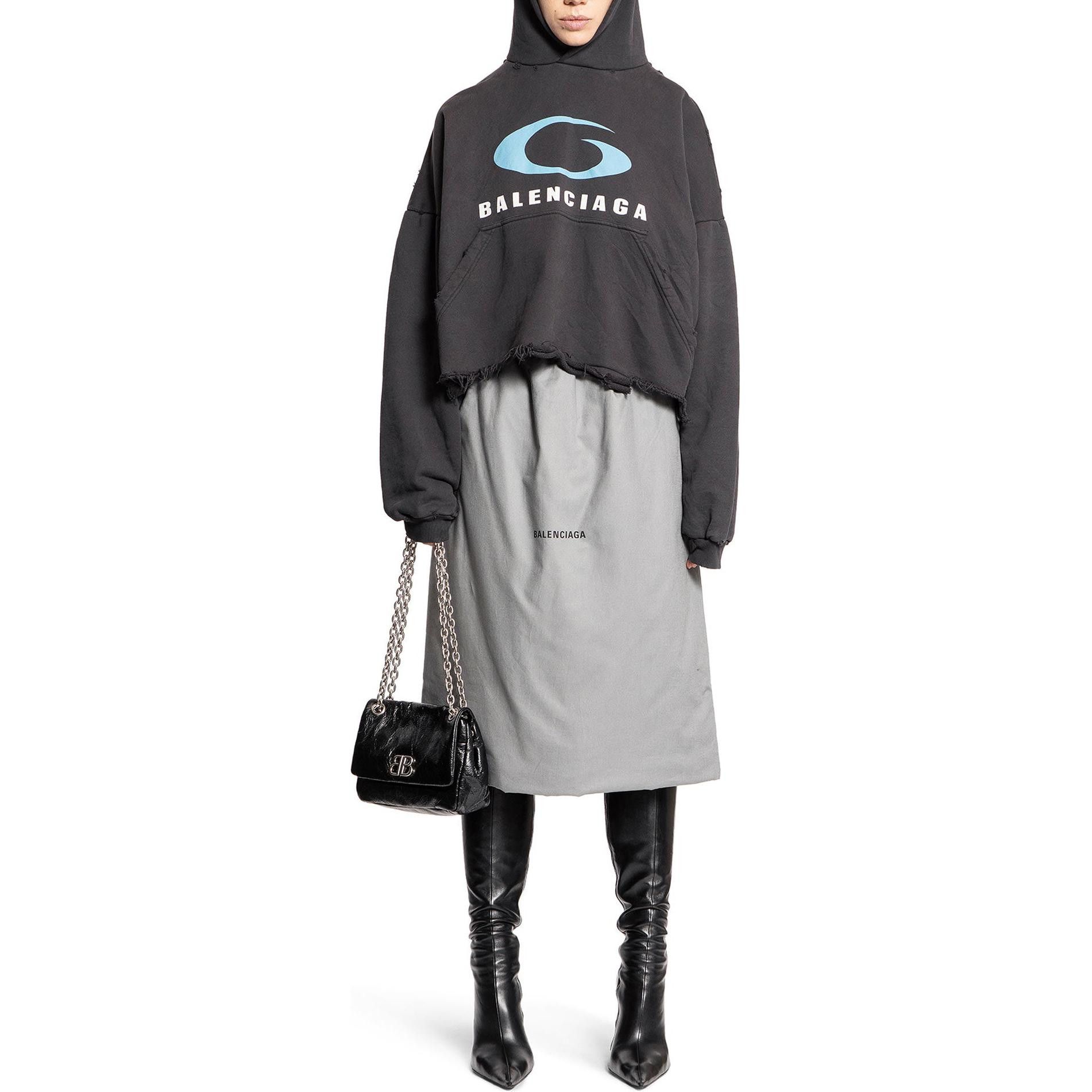 Balenciaga Balenciaga Logo Hoodie Size 4 Size US XL / EU 56 / 4 - 12 Thumbnail