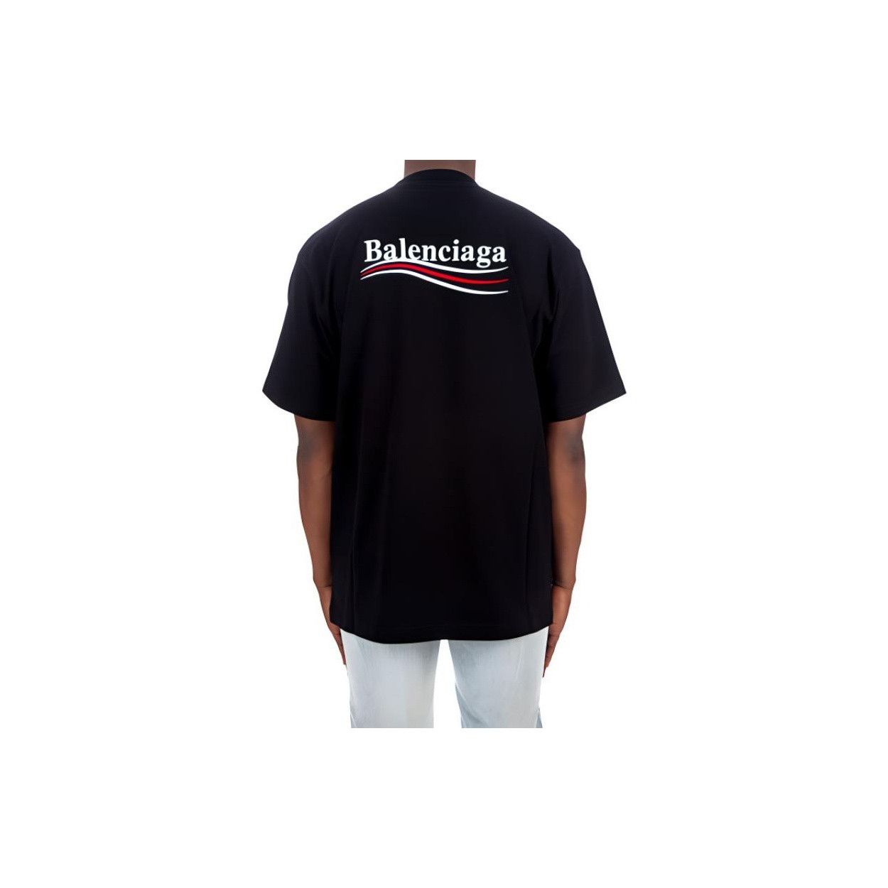 Balenciaga Balenciaga Wave Logo T-Shirt Size L Size US L / EU 52-54 / 3 - 20 Thumbnail