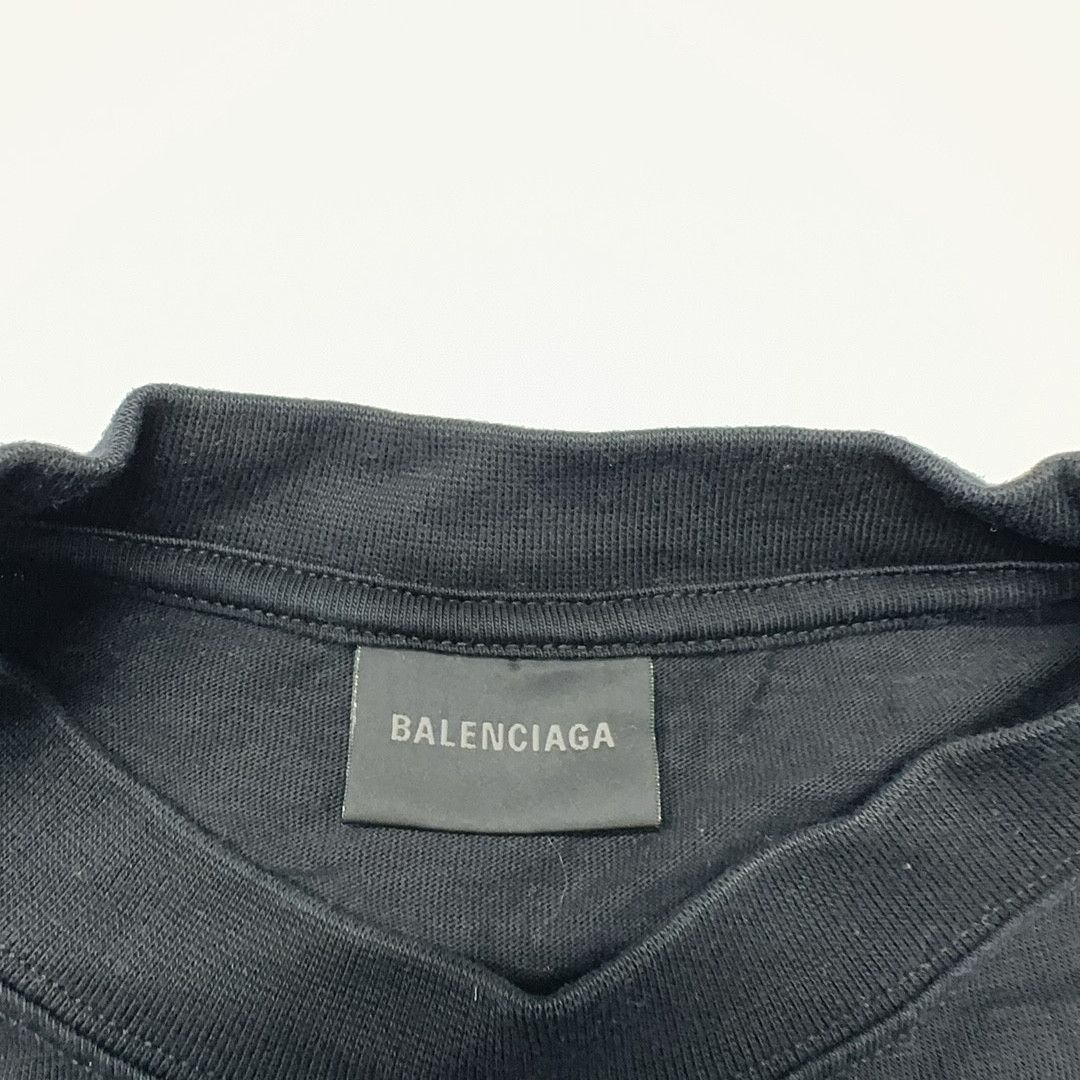 Balenciaga Balenciaga Wave Logo T-Shirt Size L Size US L / EU 52-54 / 3 - 5 Thumbnail