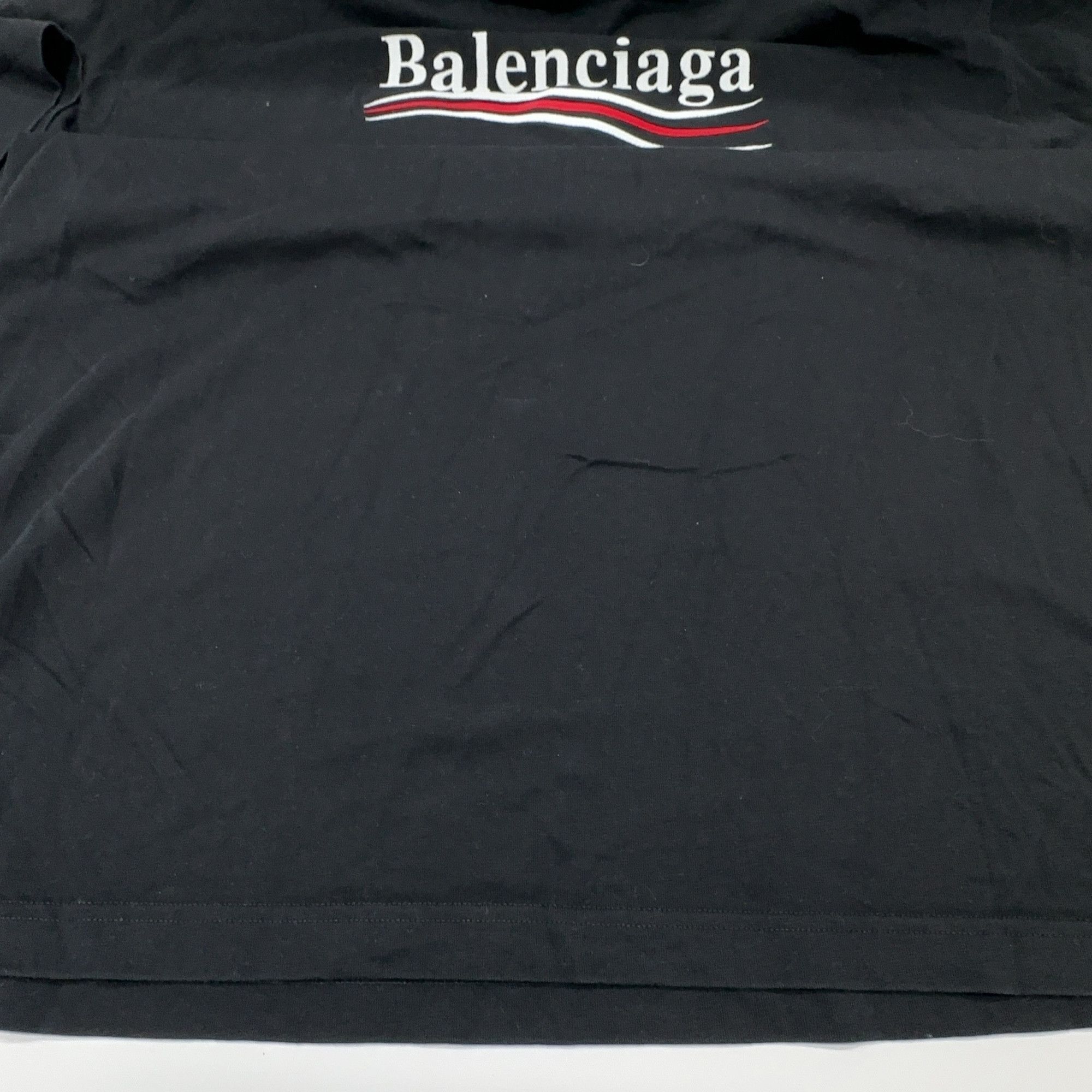 Balenciaga Balenciaga Wave Logo T-Shirt Size L Size US L / EU 52-54 / 3 - 18 Thumbnail