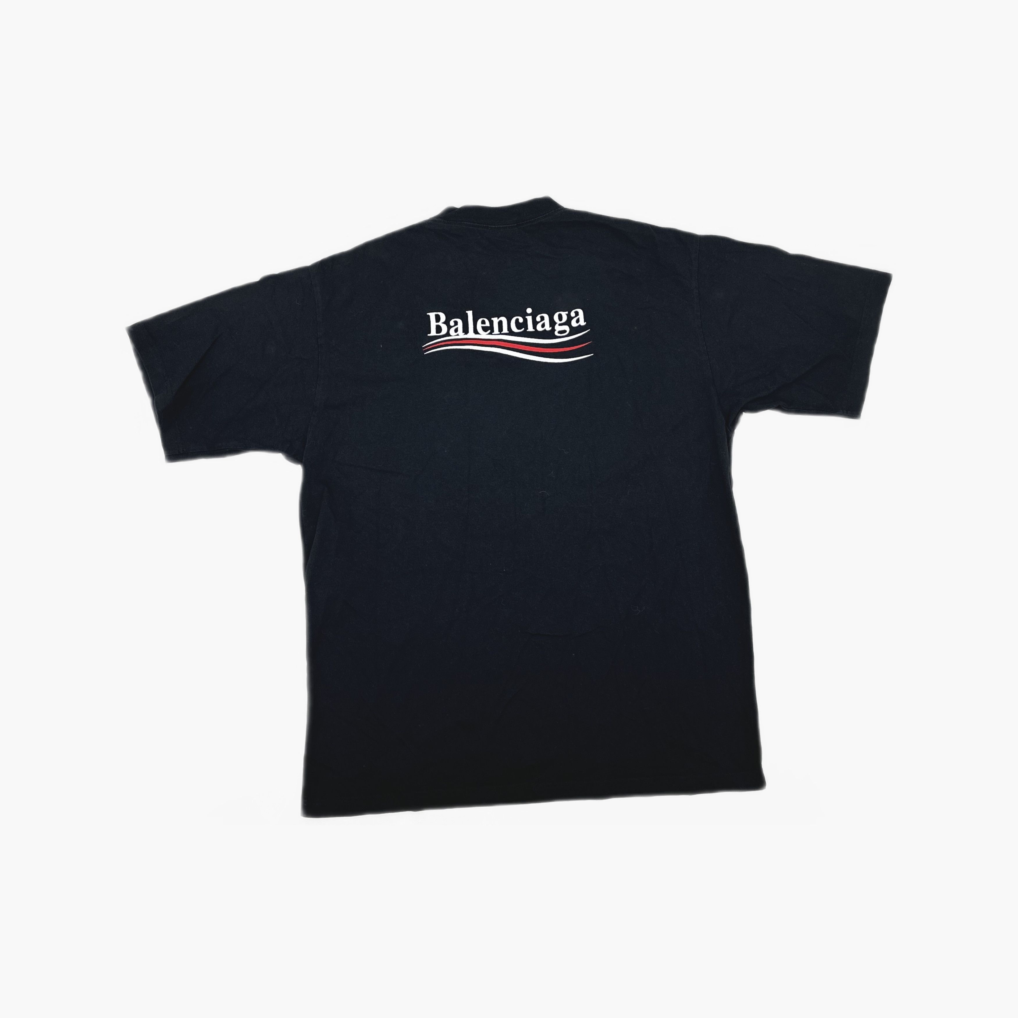 Balenciaga Balenciaga Wave Logo T-Shirt Size L Size US L / EU 52-54 / 3 - 2 Thumbnail