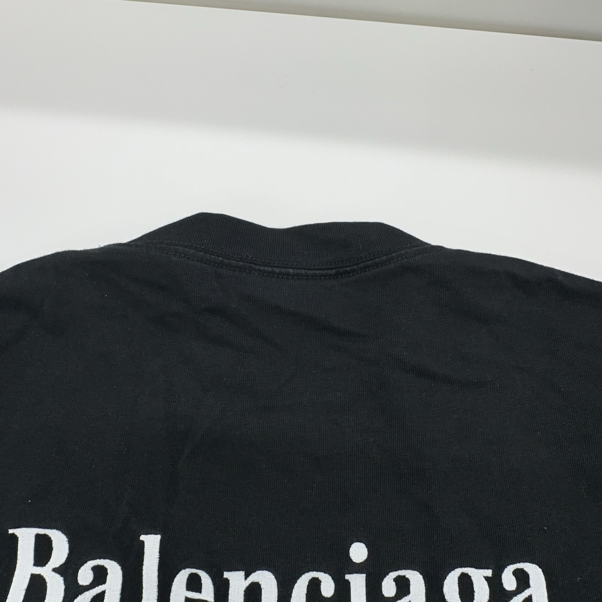 Balenciaga Balenciaga Wave Logo T-Shirt Size L Size US L / EU 52-54 / 3 - 16 Thumbnail