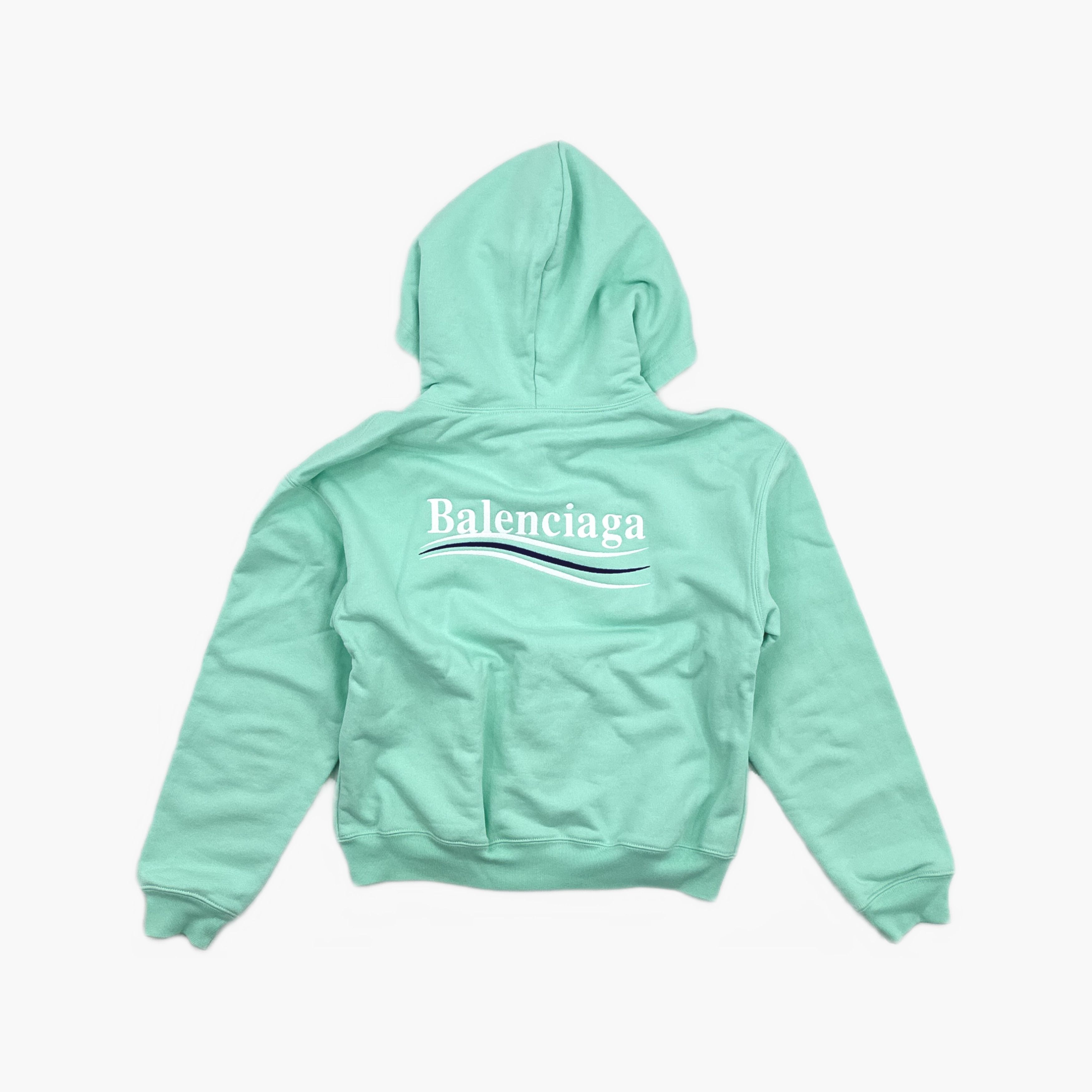 Balenciaga Balenciaga Wave Logo Zip Up Hoodie S Size S / US 4 / IT 40 - 2 Thumbnail