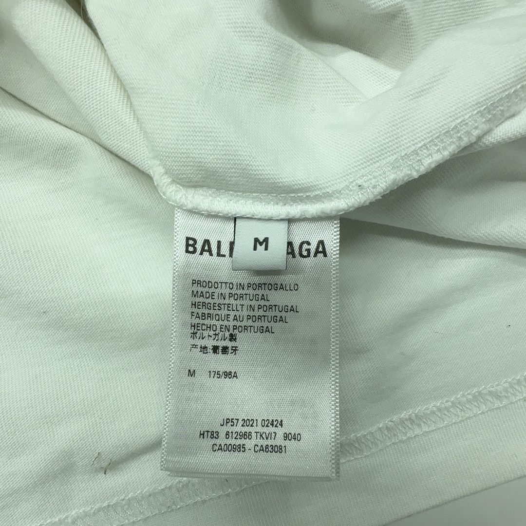 Balenciaga Balenciaga Pixel Logo T-Shirt White Size M Size US M / EU 48-50 / 2 - 5 Thumbnail