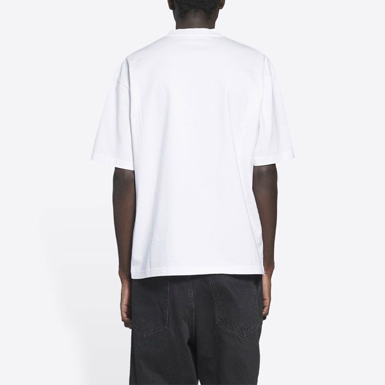 Balenciaga Balenciaga Pixel Logo T-Shirt White Size M Size US M / EU 48-50 / 2 - 15 Thumbnail
