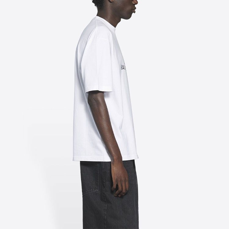 Balenciaga Balenciaga Pixel Logo T-Shirt White Size M Size US M / EU 48-50 / 2 - 17 Thumbnail