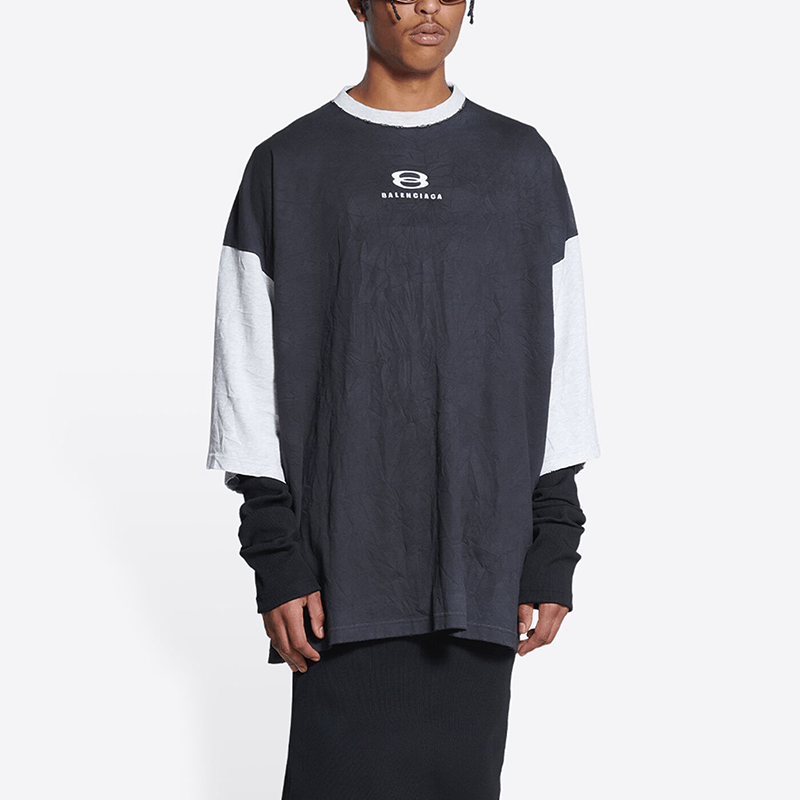 Balenciaga Balenciaga Two-Tone Logo T-Shirt Size 2 Size US M / EU 48-50 / 2 - 12 Thumbnail