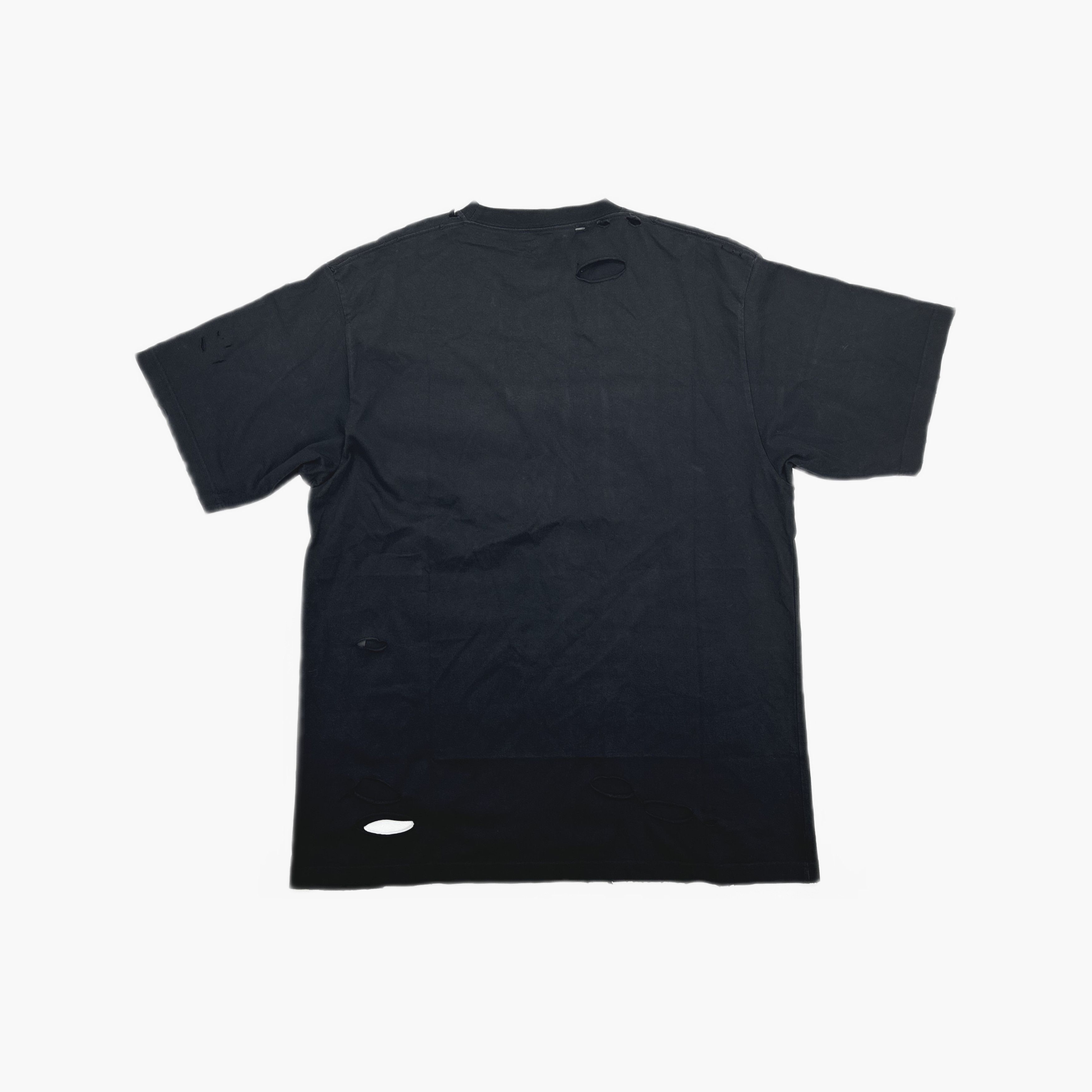 Balenciaga Balenciaga Distressed Logo T-Shirt Size S Size US S / EU 44-46 / 1 - 2 Thumbnail