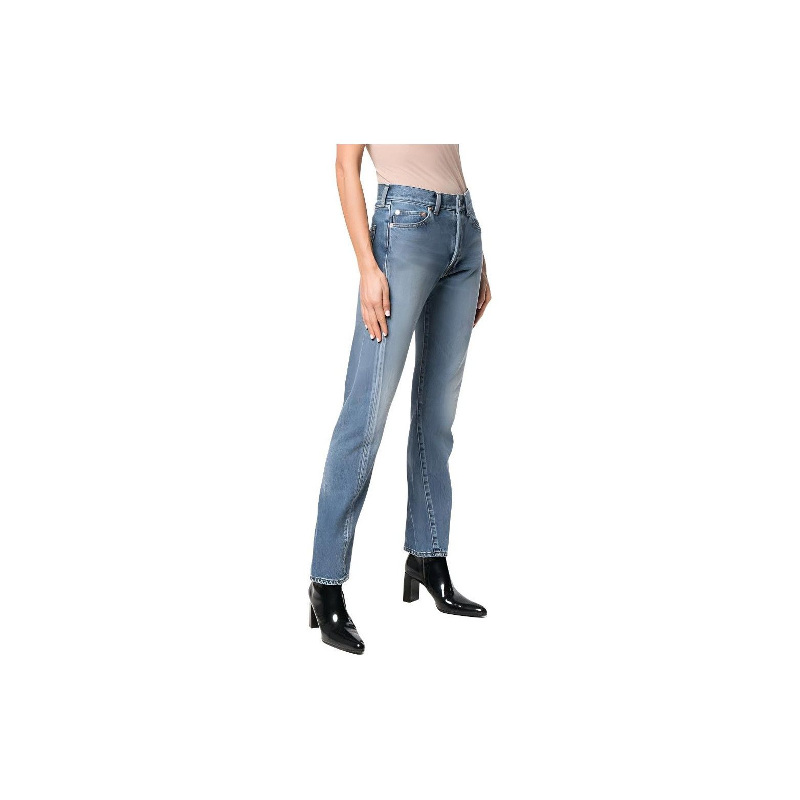 Balenciaga Balenciaga Washed Denim Jeans Size 26 Size 26" / US 2 / IT 38 - 14 Thumbnail