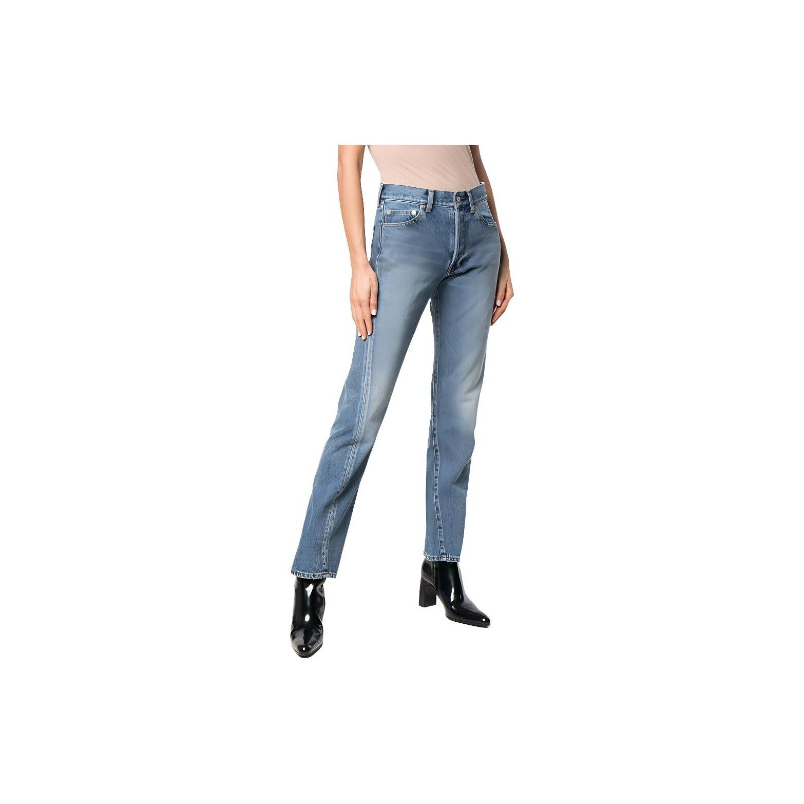 Balenciaga Balenciaga Washed Denim Jeans Size 26 Size 26" / US 2 / IT 38 - 12 Thumbnail