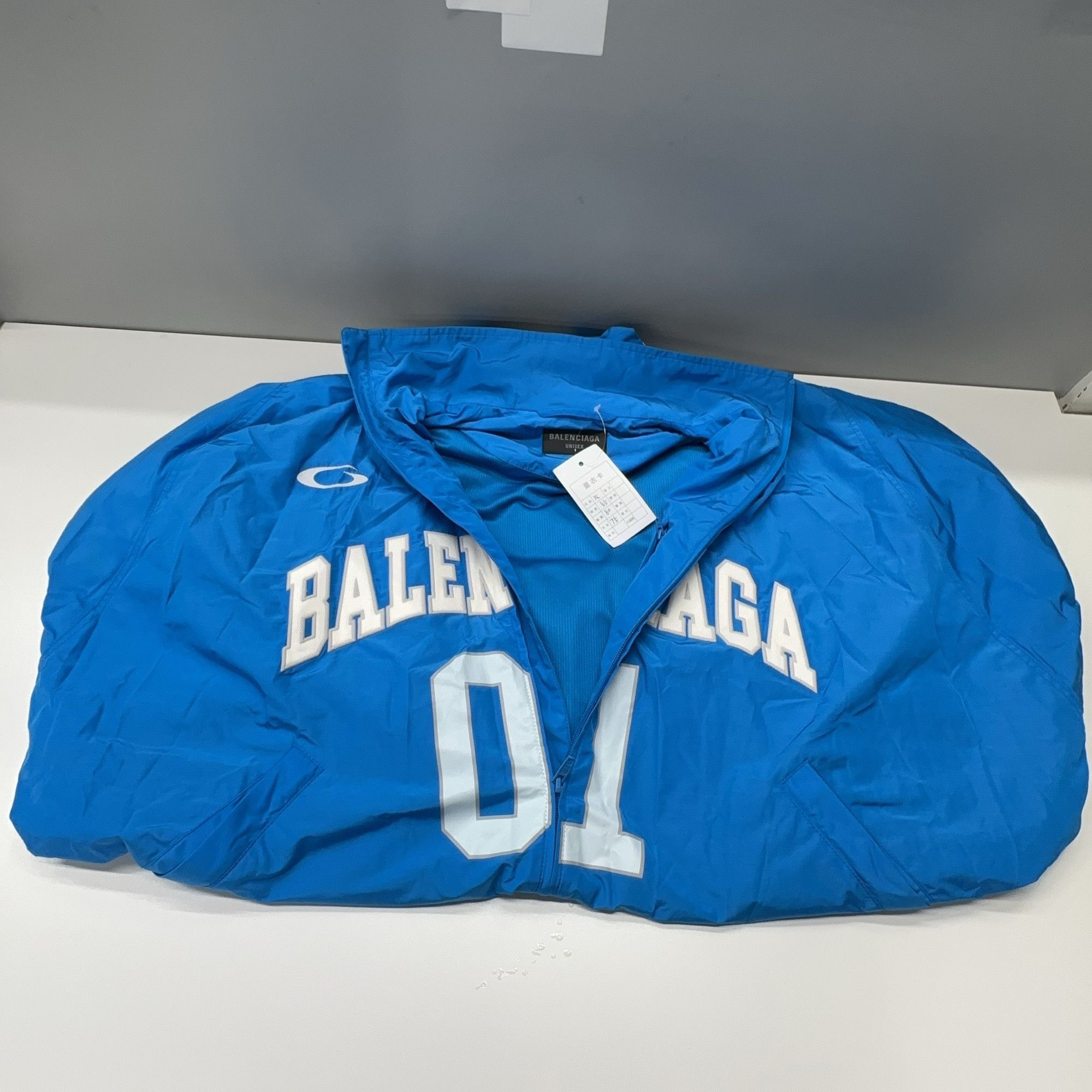 Balenciaga Balenciaga 01 Embroidered Zip Jacket Blue Size XS Size US XS / EU 42 / 0 - 6 Thumbnail