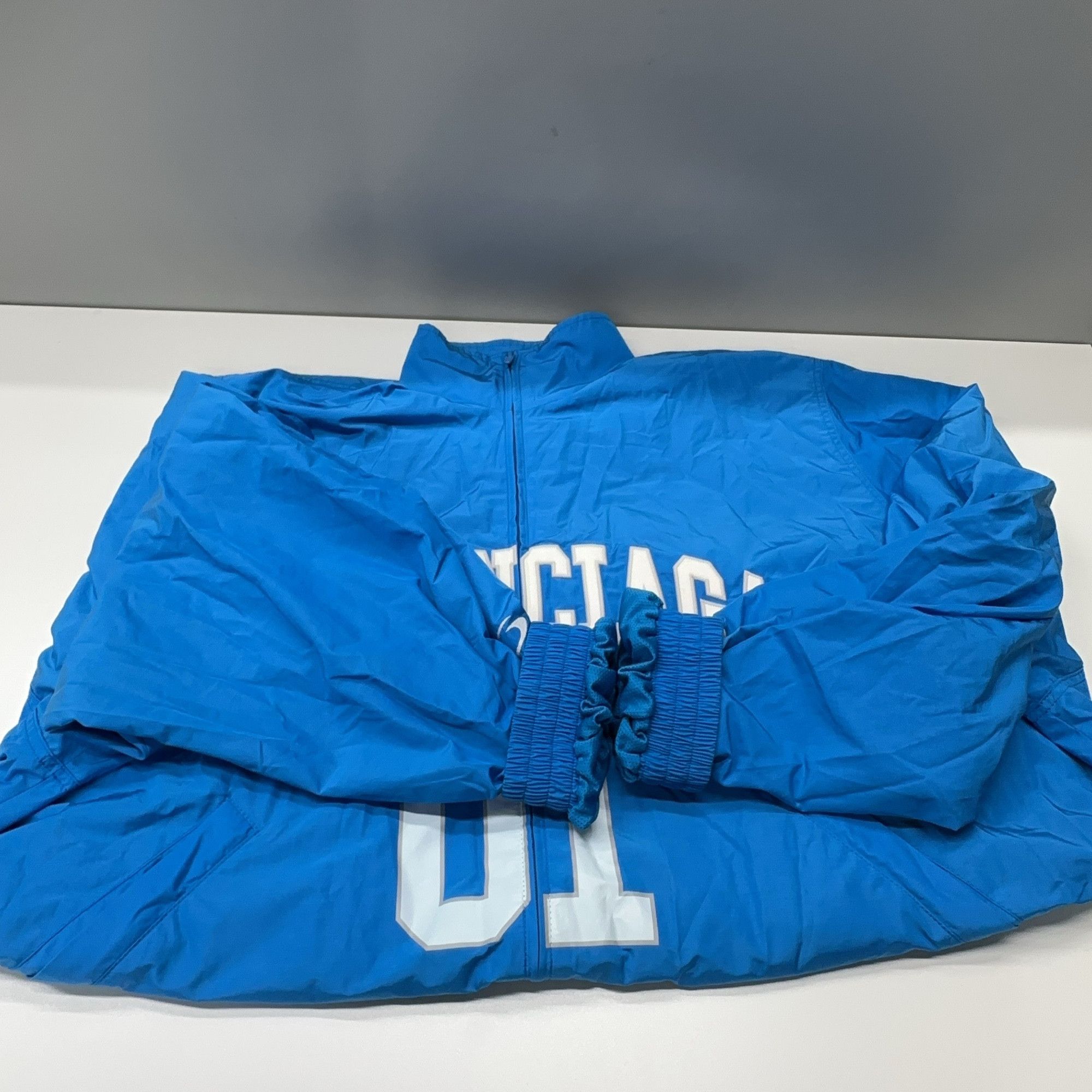 Balenciaga Balenciaga 01 Embroidered Zip Jacket Blue Size XS Size US XS / EU 42 / 0 - 9 Thumbnail
