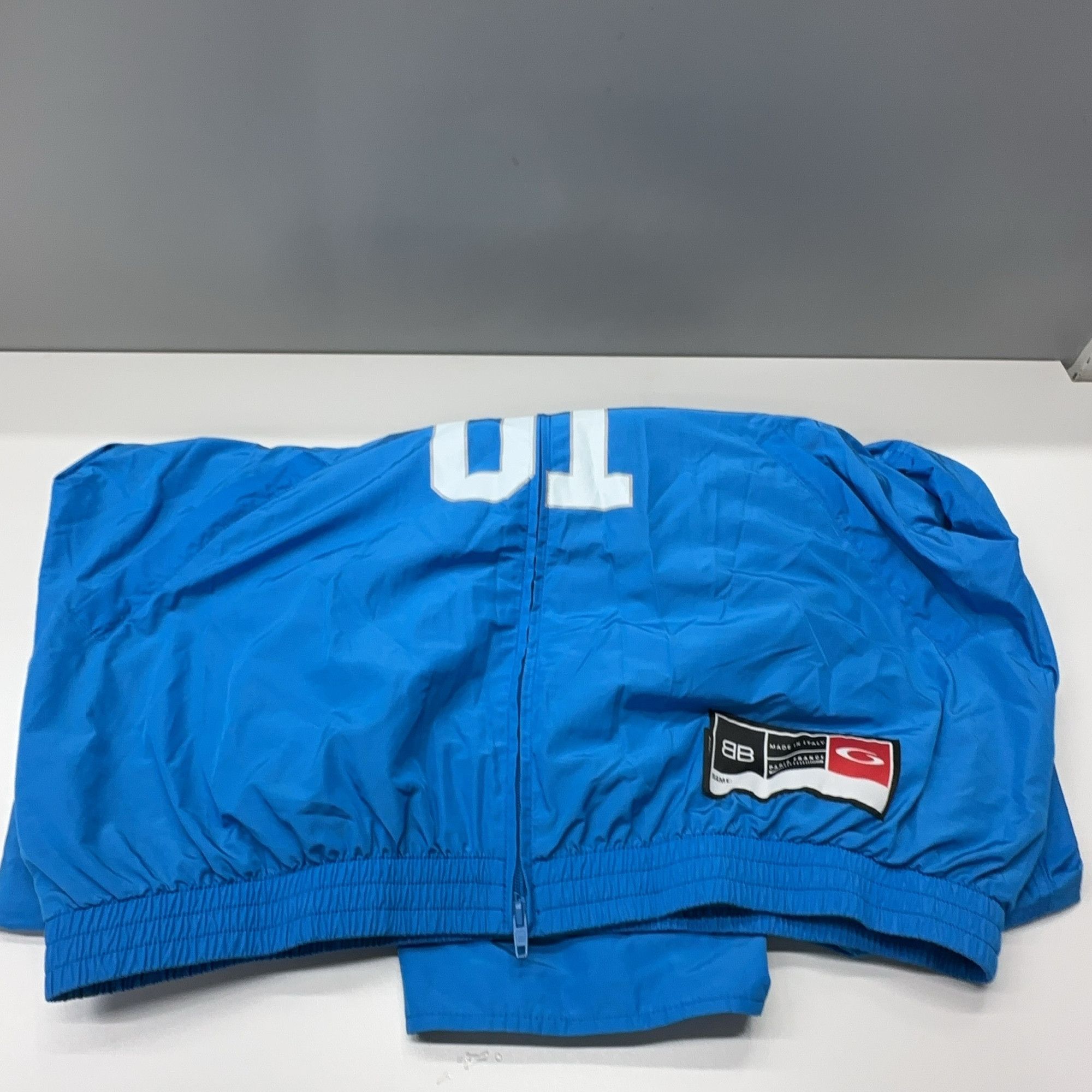 Balenciaga Balenciaga 01 Embroidered Zip Jacket Blue Size XS Size US XS / EU 42 / 0 - 10 Thumbnail