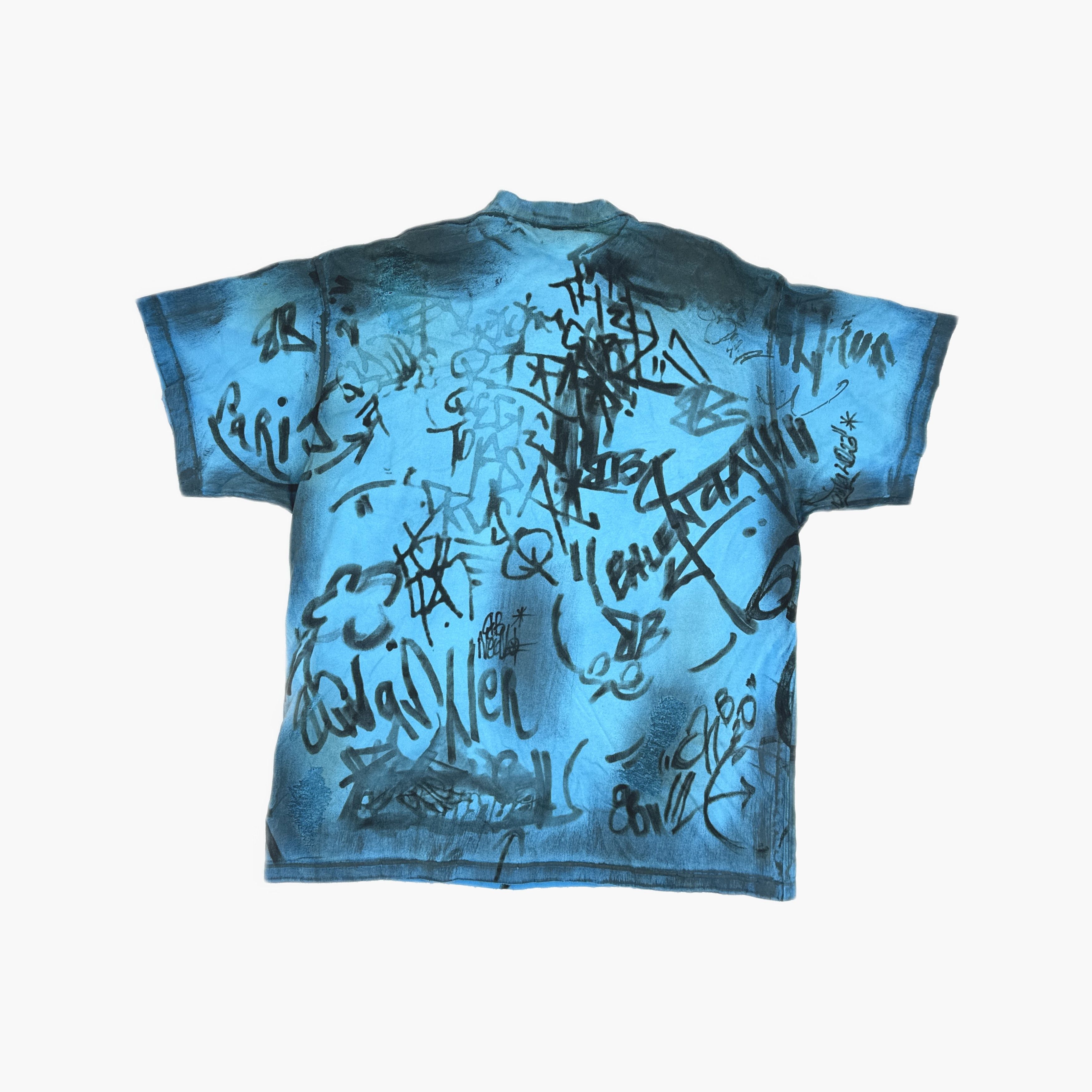 Balenciaga Balenciaga Graffiti Print T-Shirt Size 4 Size US XL / EU 56 / 4 - 2 Thumbnail