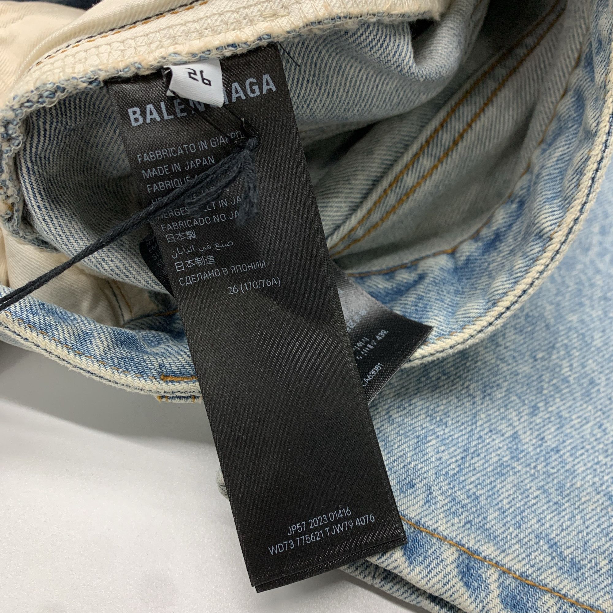 Balenciaga Balenciaga Washed Denim Jeans Size 26 Size 26" / US 2 / IT 38 - 4 Thumbnail