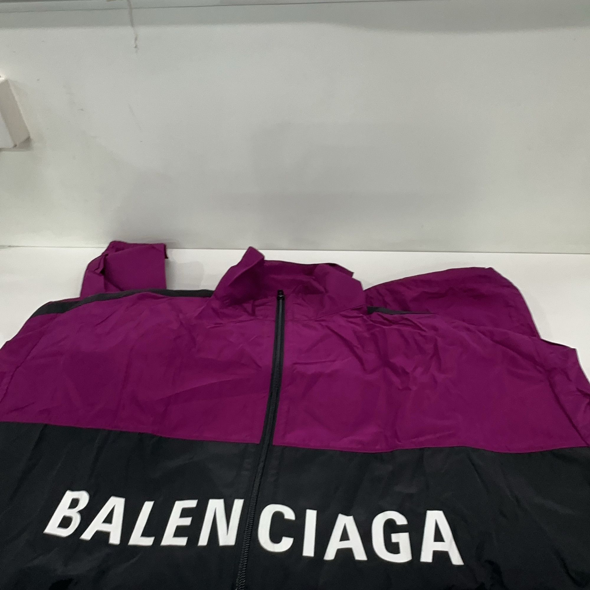 Balenciaga Balenciaga Purple Logo Zip Jacket Size 34 Size XS / US 0-2 / IT 36-38 - 8 Thumbnail