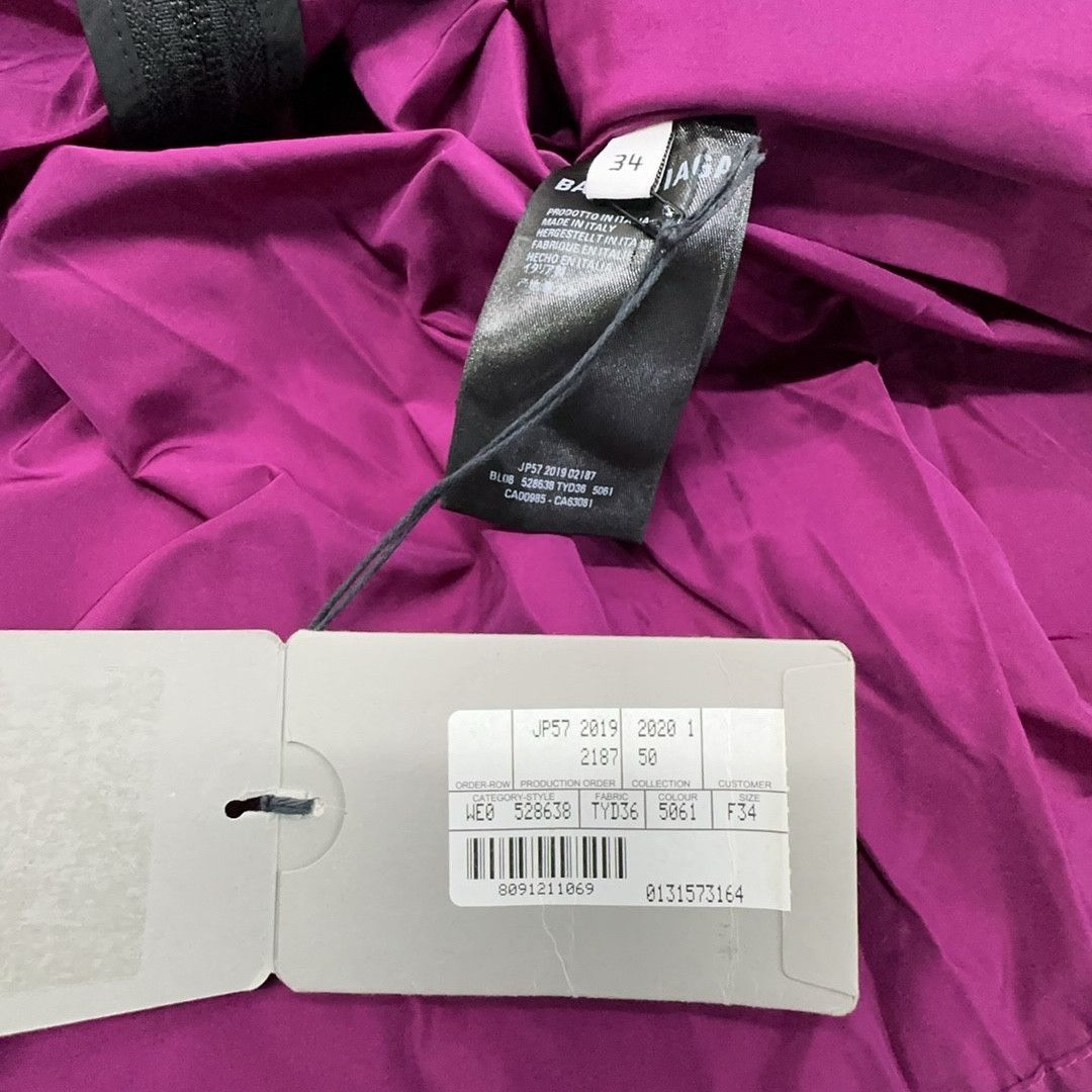 Balenciaga Balenciaga Purple Logo Zip Jacket Size 34 Size XS / US 0-2 / IT 36-38 - 3 Thumbnail