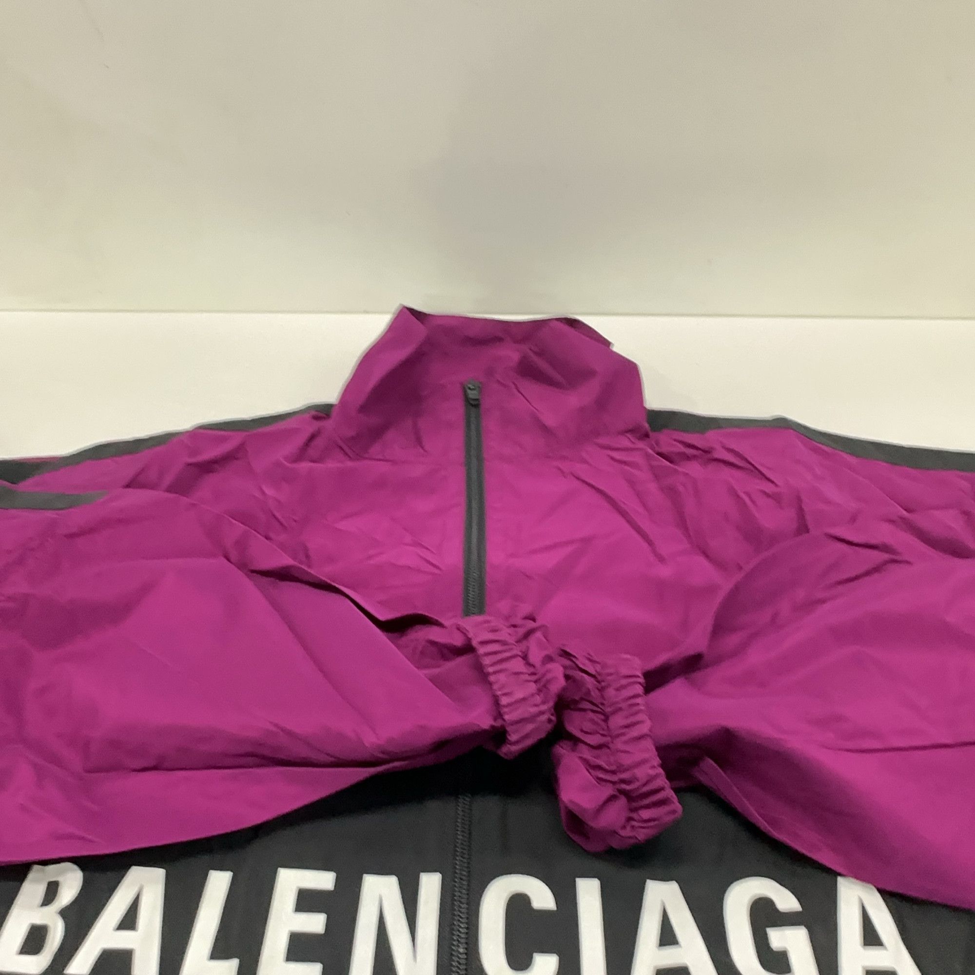 Balenciaga Balenciaga Purple Logo Zip Jacket Size 34 Size XS / US 0-2 / IT 36-38 - 10 Thumbnail