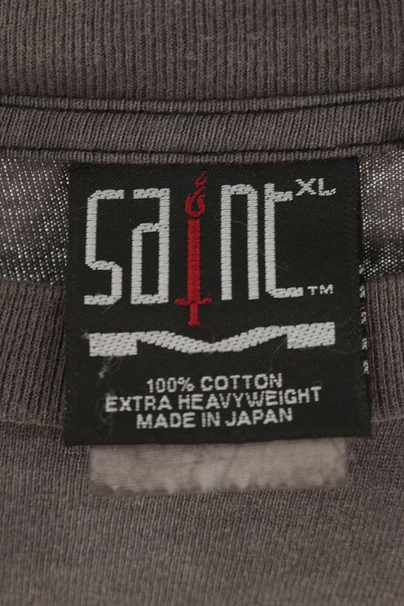 Saint Michael SAINT MICHAEL Font Print Vintage Effect Long Sleeve Tee Size XL Size US XL / EU 56 / 4 - 3 Thumbnail