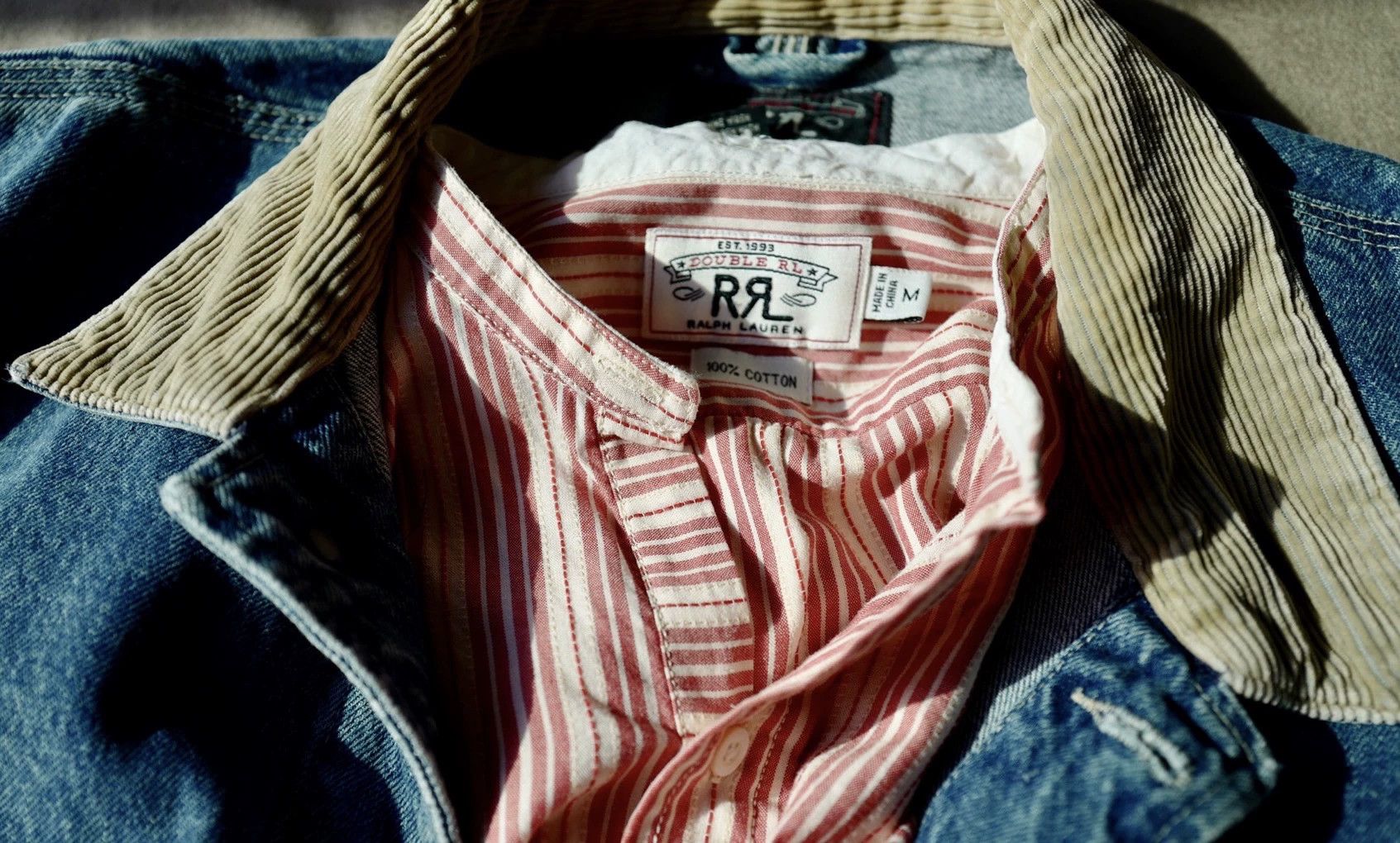 RRL Ralph Lauren RRL Vintage Pink White Stripe Henley M Size US M / EU 48-50 / 2 - 4 Thumbnail