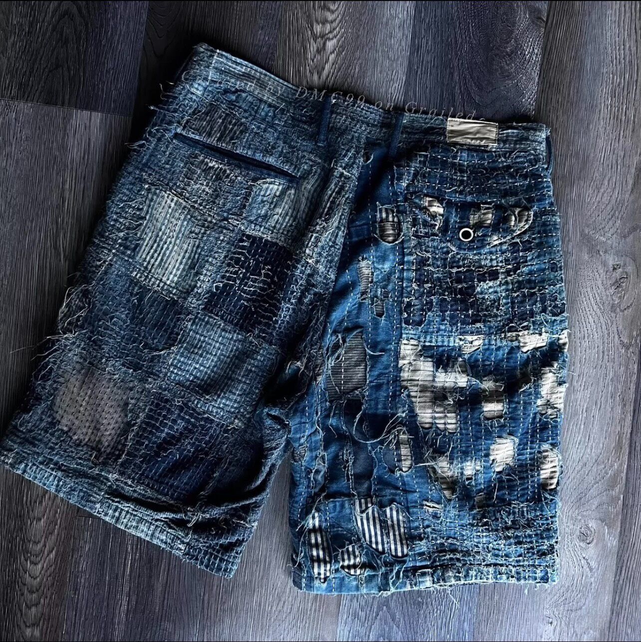 Kapital Kapital Boro Sashiko Straight Shorts Size US 34 / EU 50 - 3 Thumbnail
