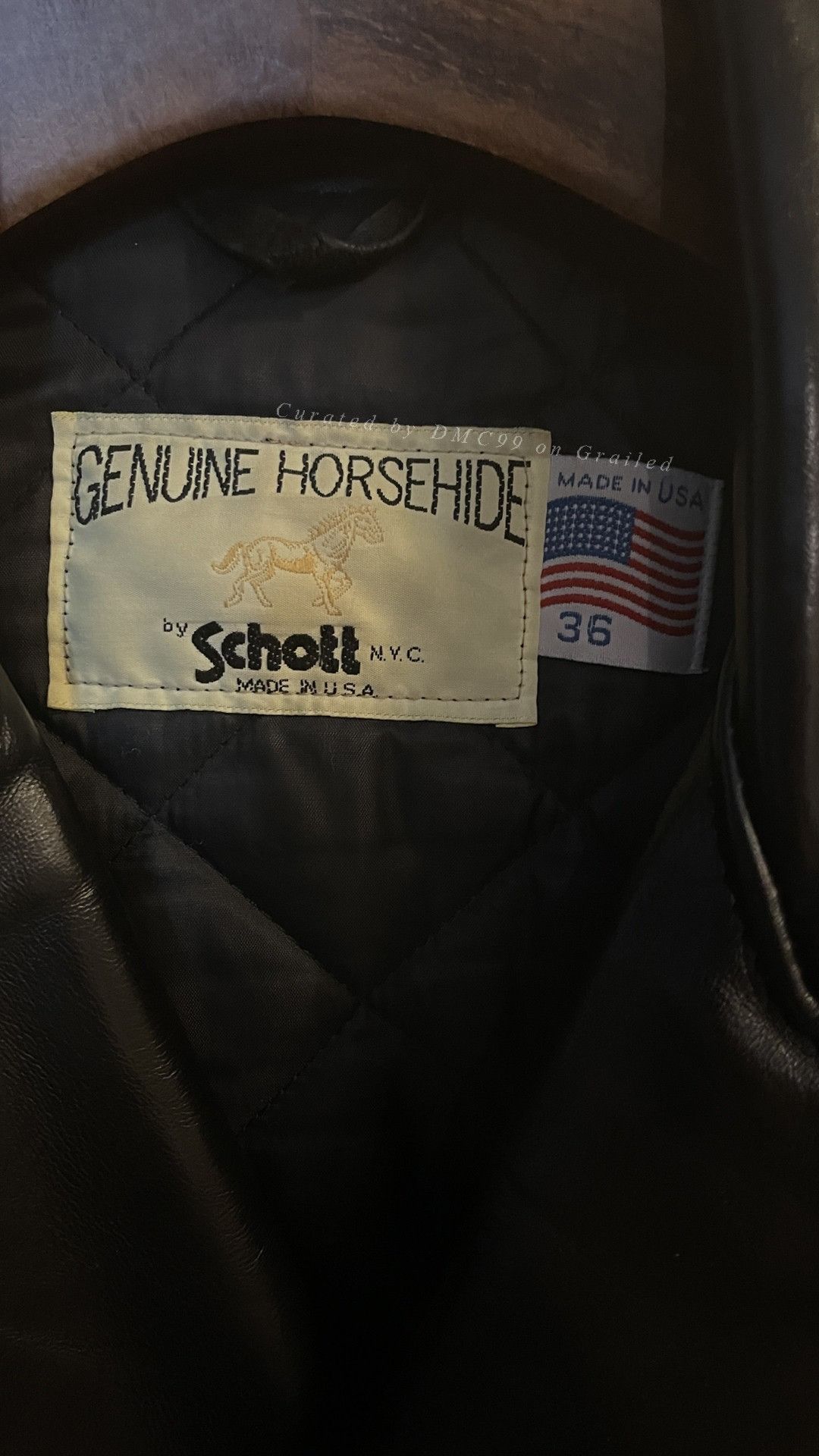 Schott Schott Vintage Horse Leather Motorcycle Jacket Size US XL / EU 56 / 4 - 4 Thumbnail