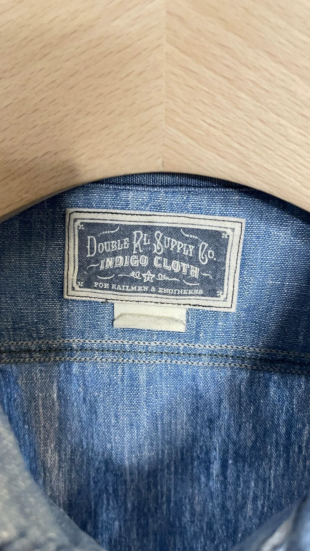 RRL Ralph Lauren RRL Vintage Denim Shirt Size US S / EU 44-46 / 1 - 4 Thumbnail