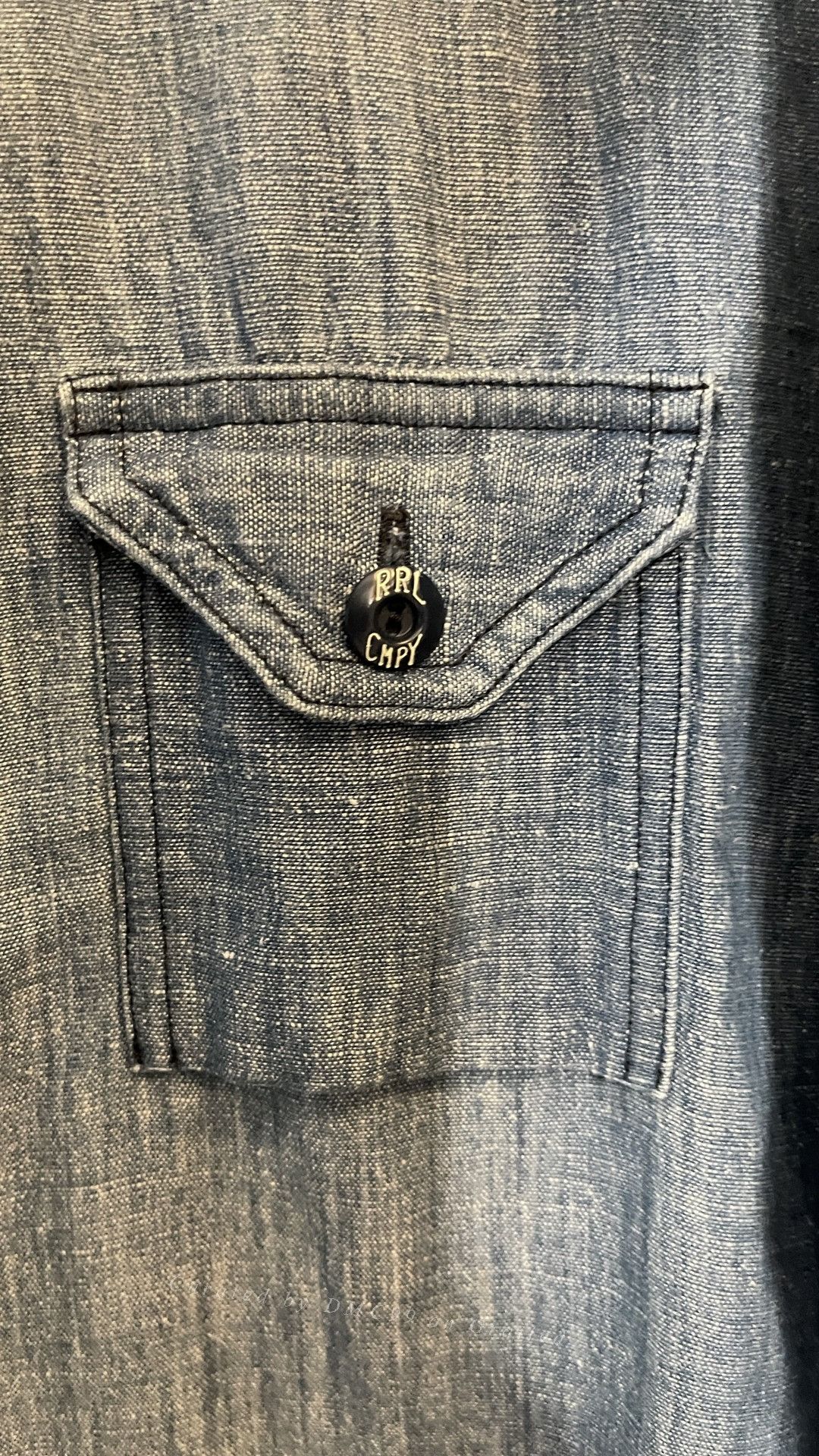 RRL Ralph Lauren RRL Vintage Denim Shirt Size US S / EU 44-46 / 1 - 3 Thumbnail