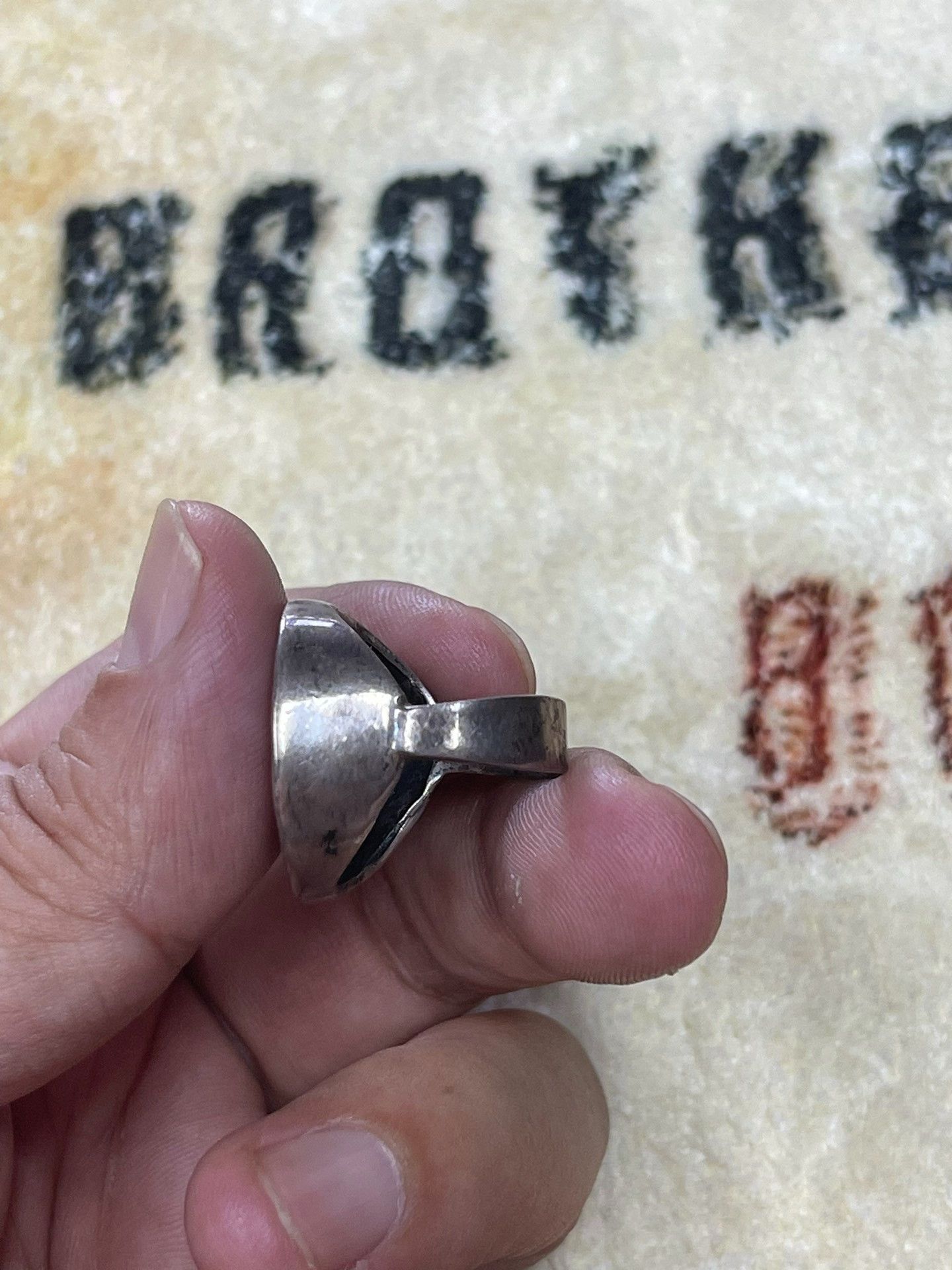 Other Pharaoh Pure Silver Antique Ring Size ONE SIZE - 3 Thumbnail