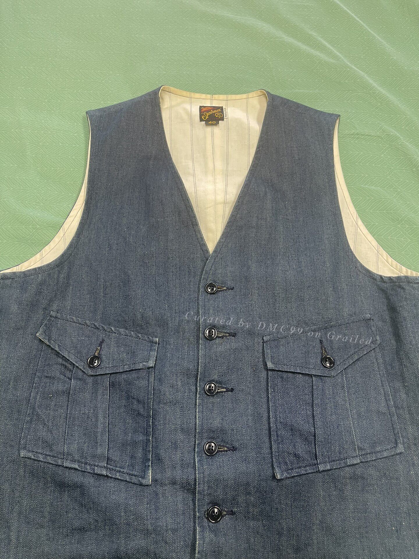 Mister Freedom Misterfreedom Vintage Denim Vest Size US XXS / EU 40 - 2 Thumbnail
