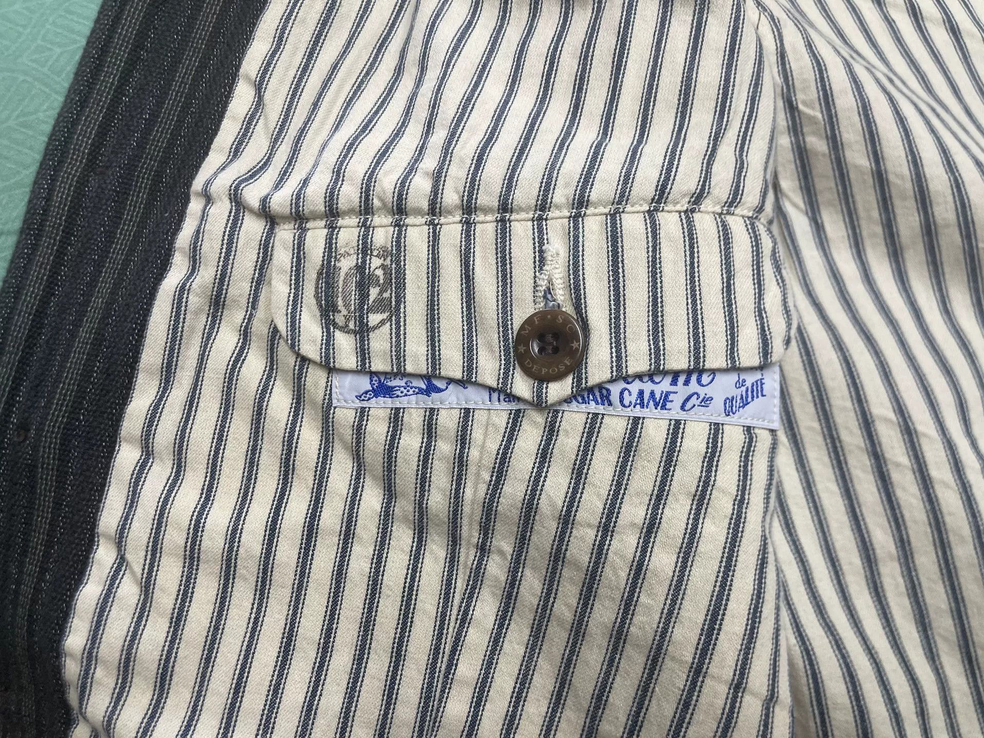 Mister Freedom MISTER FREEDOM Depp Striped Vest (L) Size US L / EU 52-54 / 3 - 4 Thumbnail